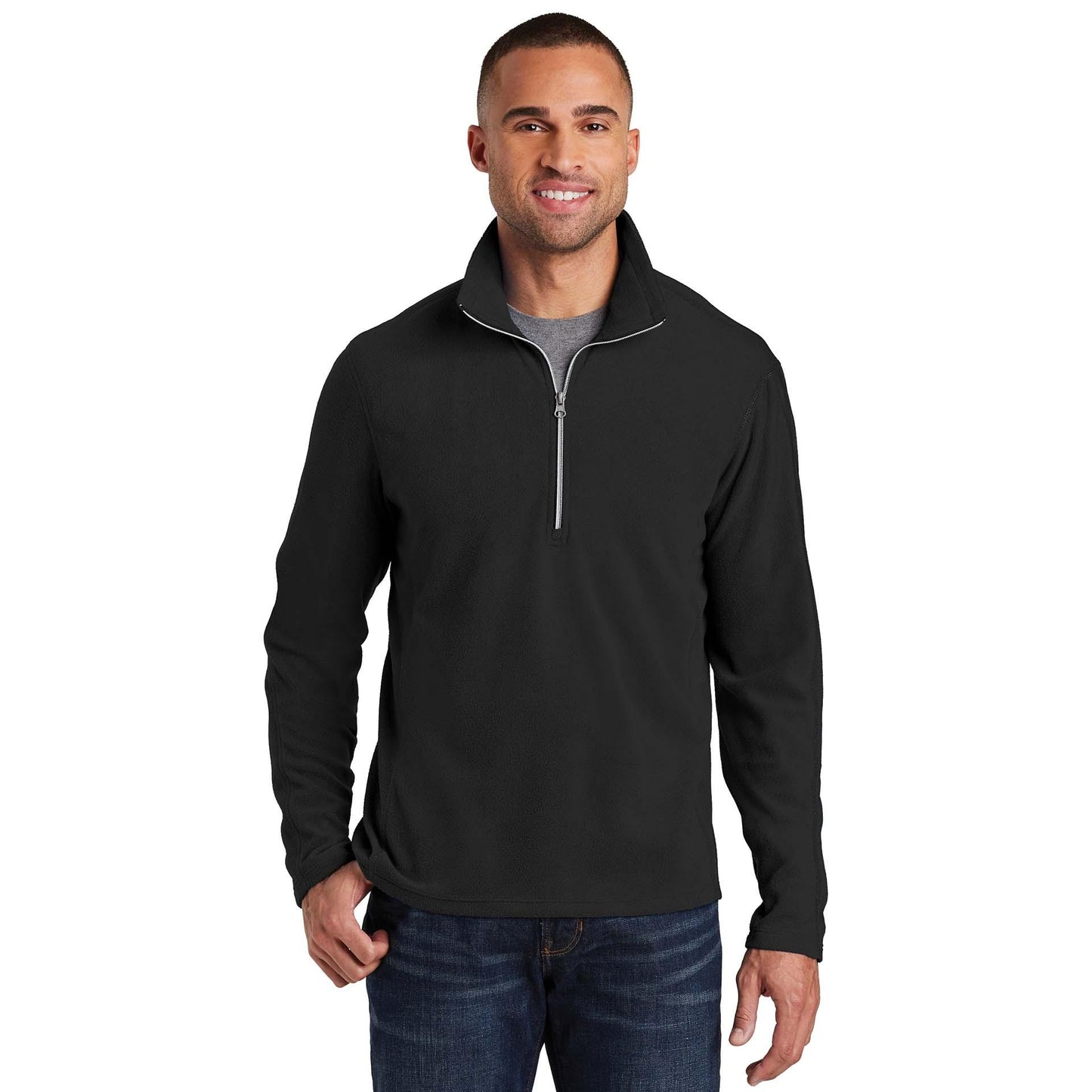 Black Sweatshirts - Port Authority - Cozy Microfleece