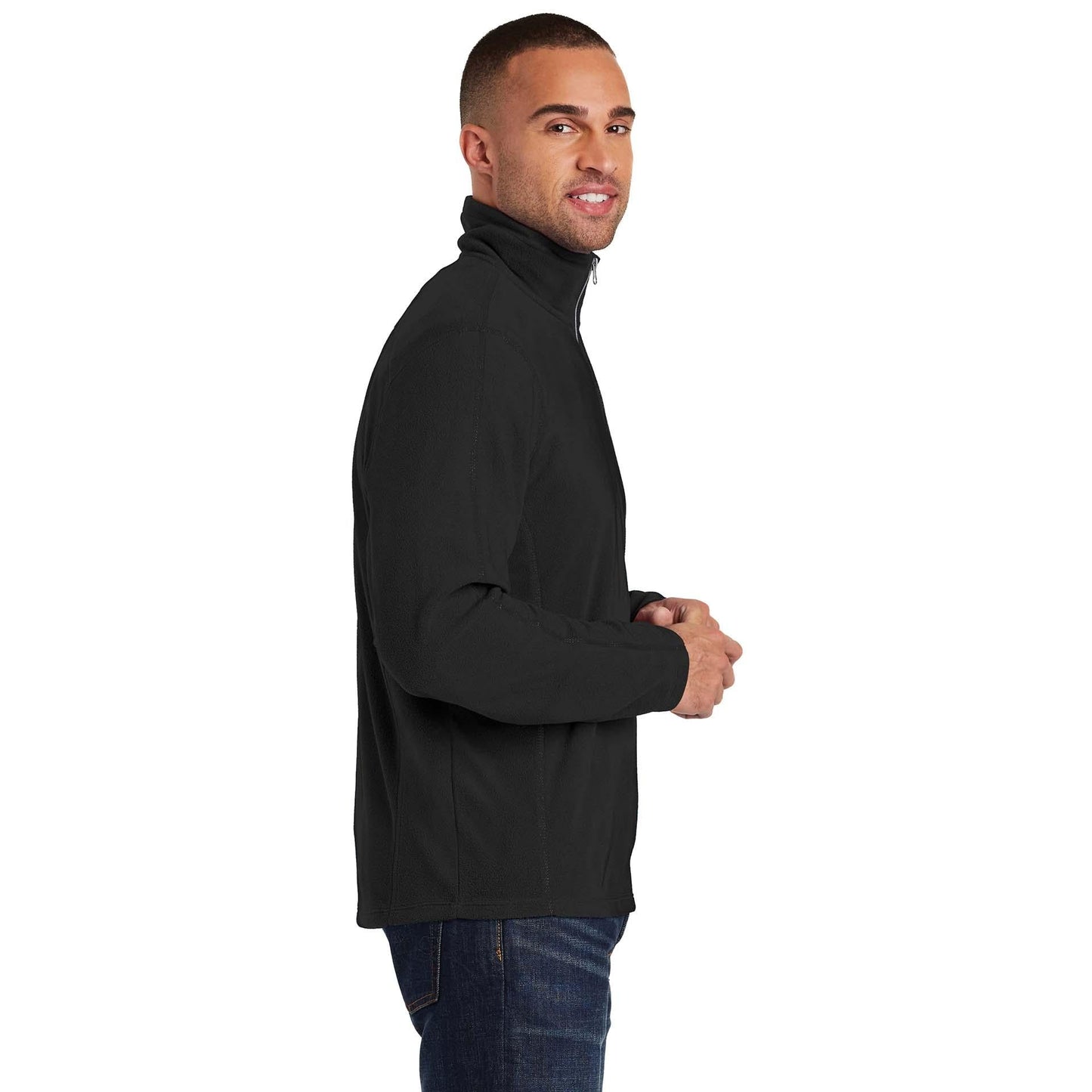 Black Sweatshirts - Port Authority - Cozy Microfleece