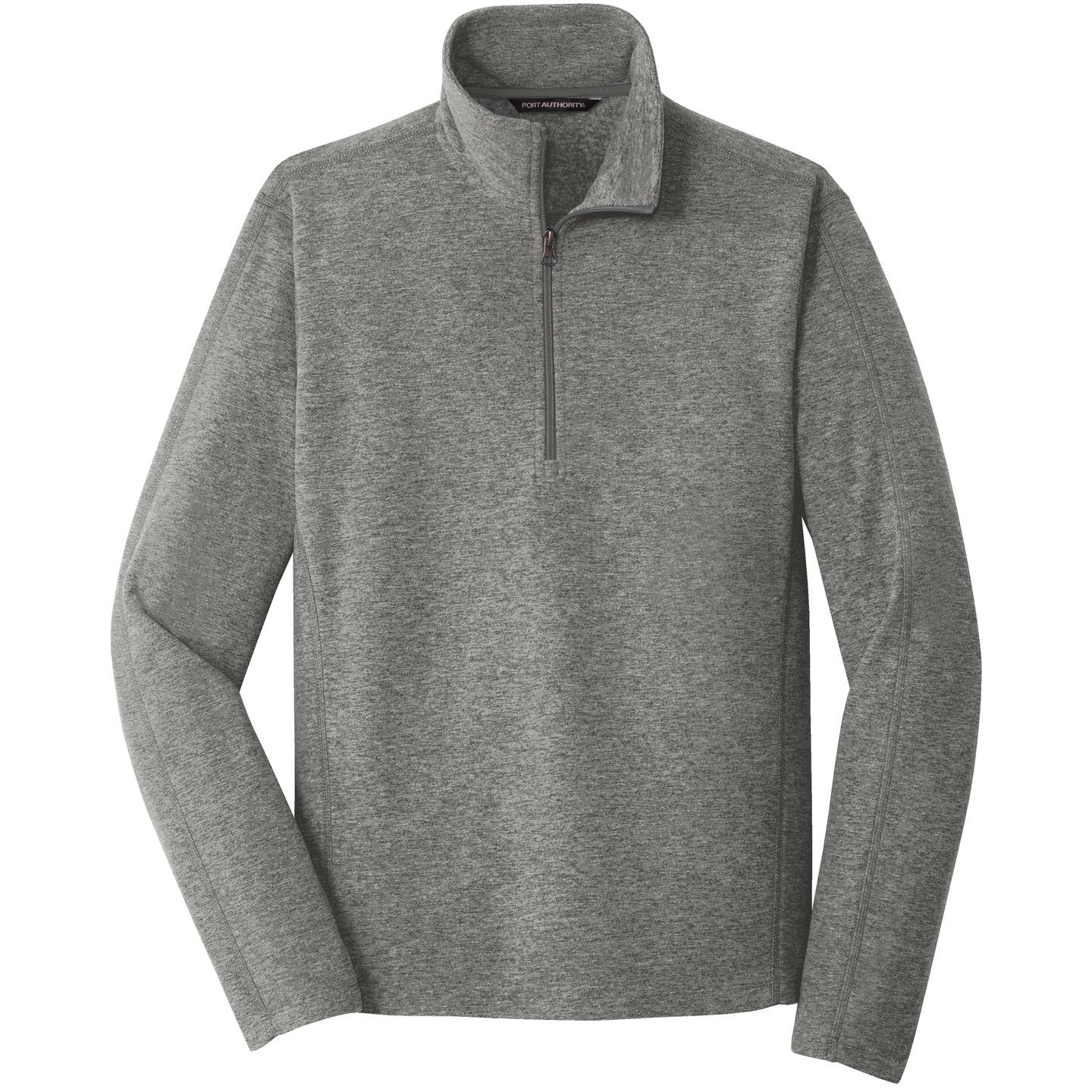 Black Charcoal Heather Sweatshirts - Port Authority - Soft Fabric
