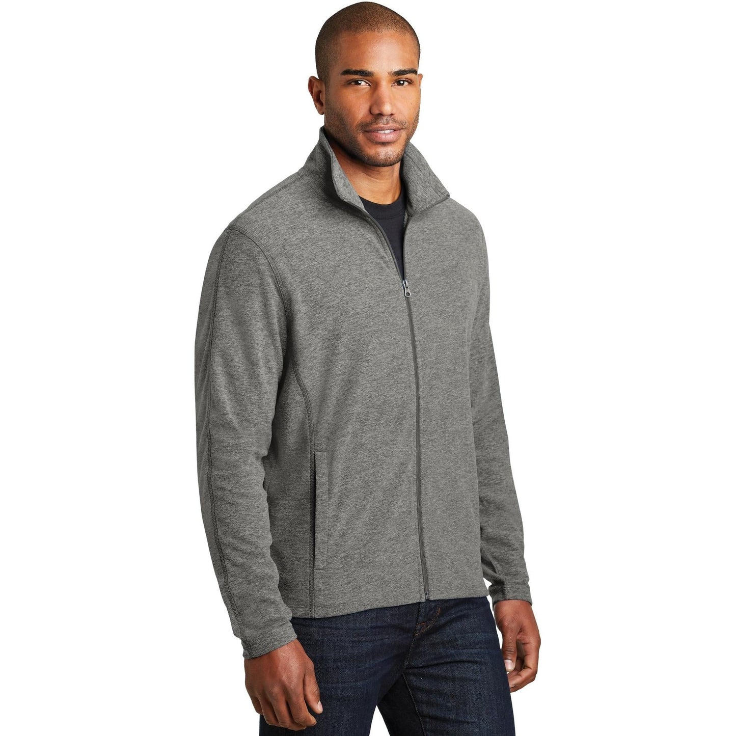 Black Charcoal Heather Sweatshirt - Port Authority - Soft