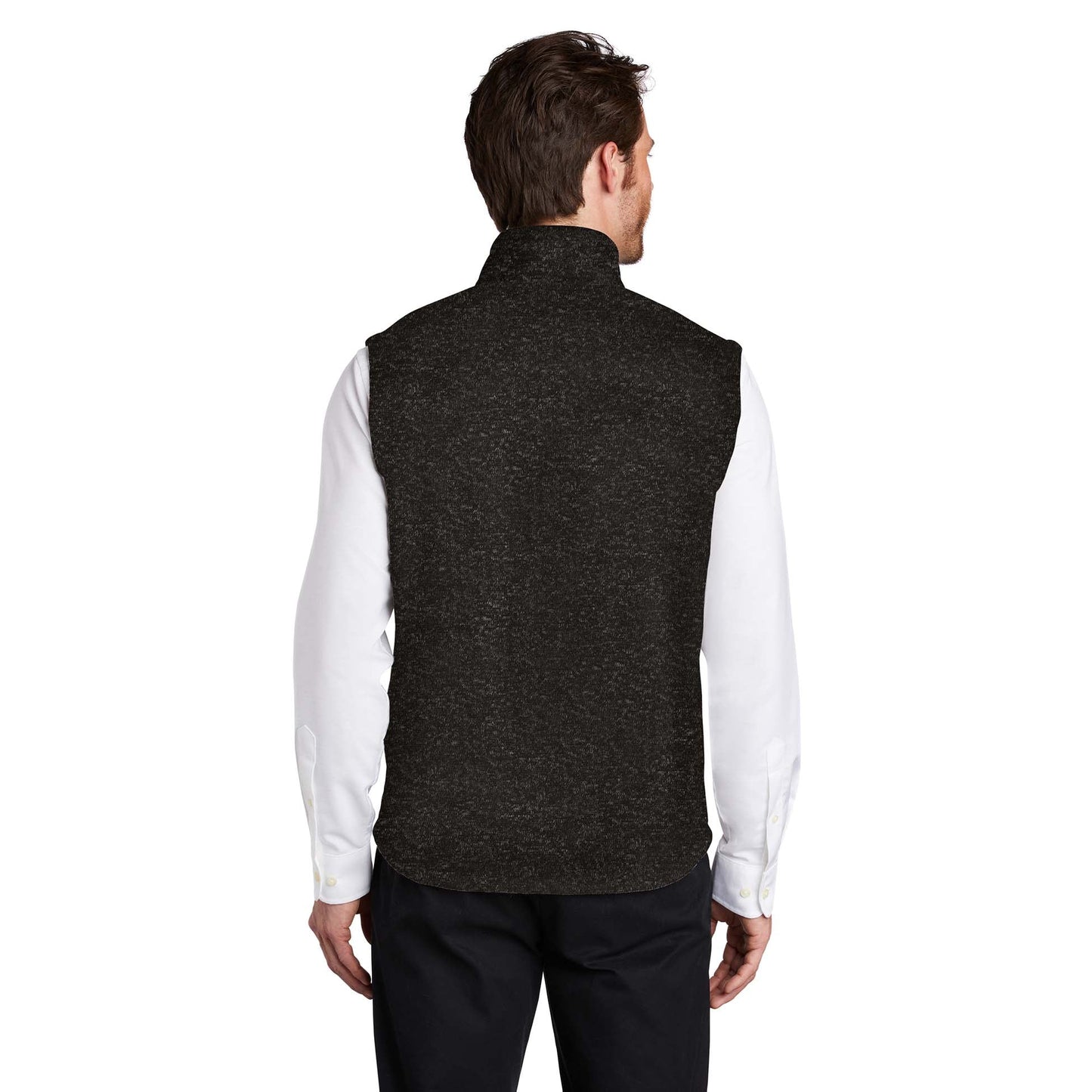 Black Heather Vest - Port Authority - Cozy Fleece - Stylish