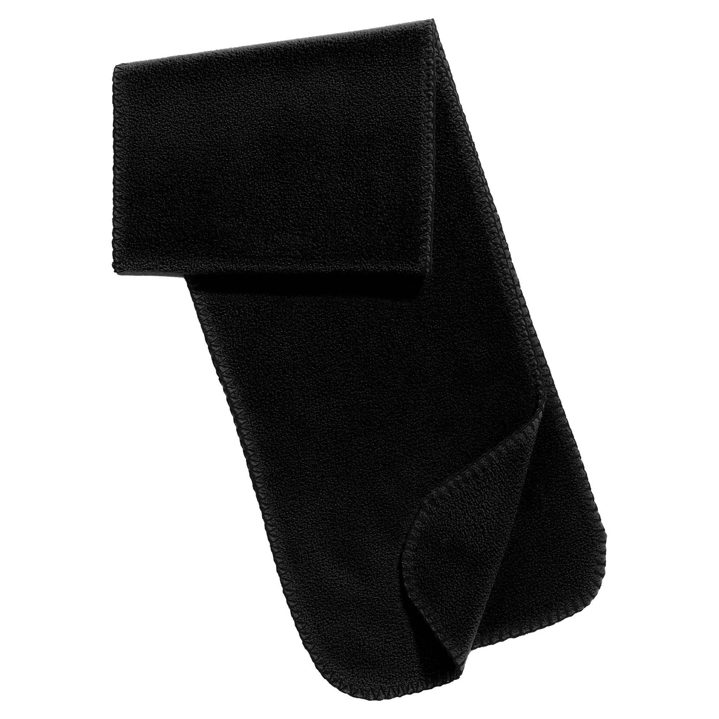 Black Scarves - Port Authority - Cozy Fleece Scarf - Warm Feel