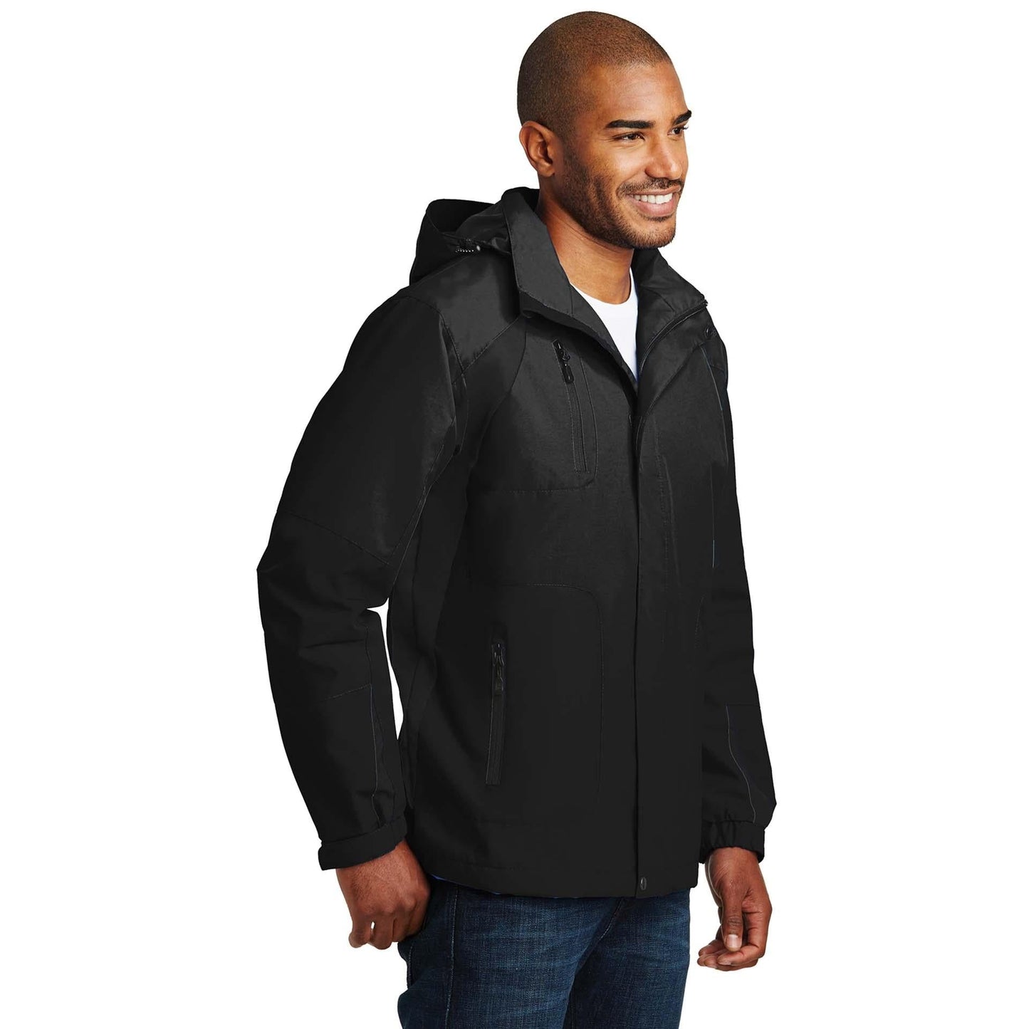 Black All-Season Jacket - Port Authority - Waterproof Design