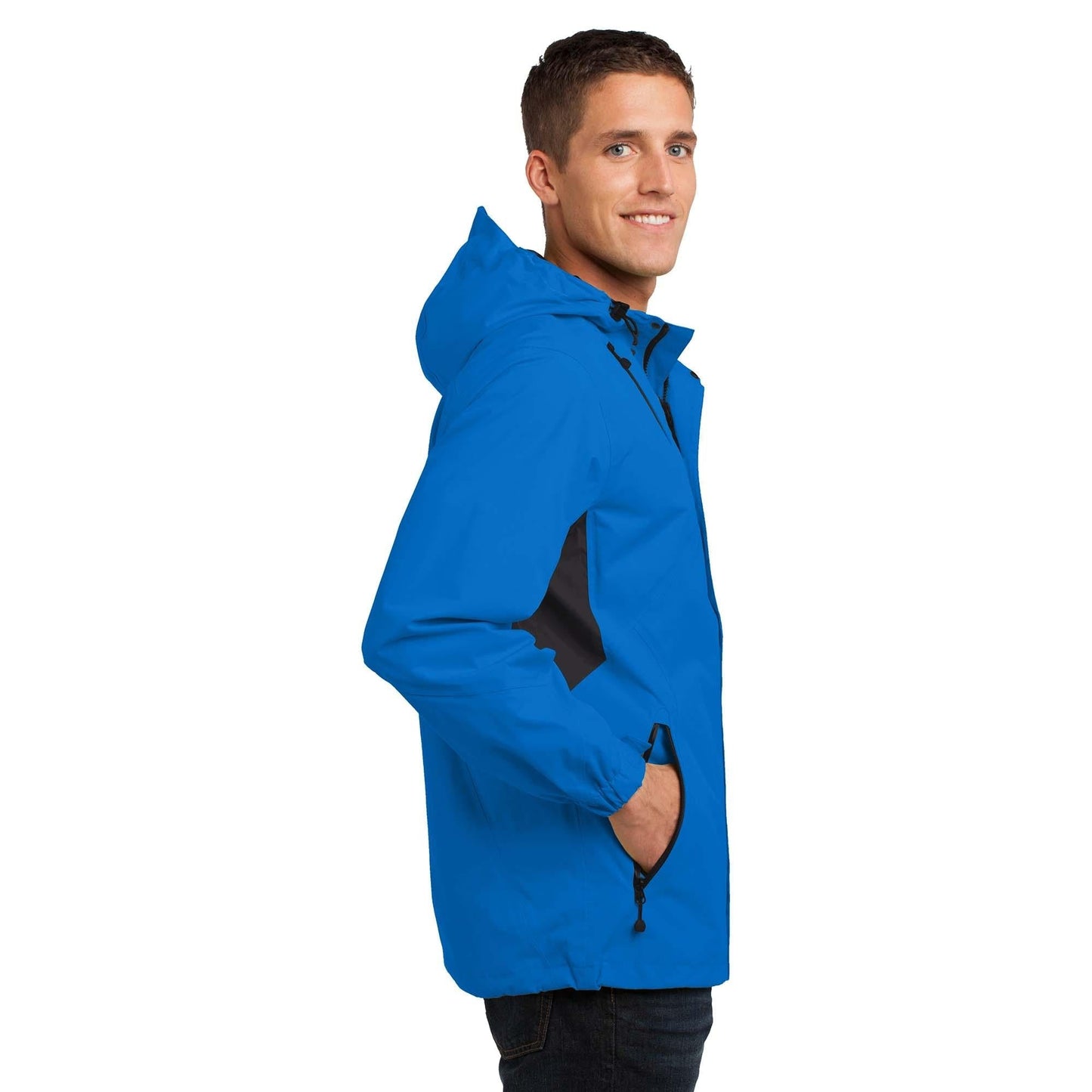 Black Waterproof Jacket - Port Authority - Stylish Look