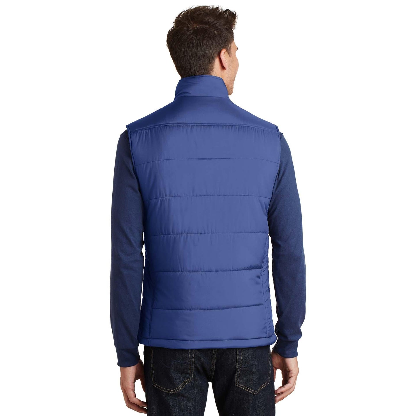 Mediterranean Blue Puffy Vest - Port Authority - Cozy Layer