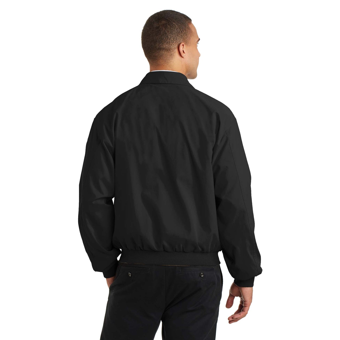 Black/Solid Pewter Lining Jackets - Port Authority - Microfiber