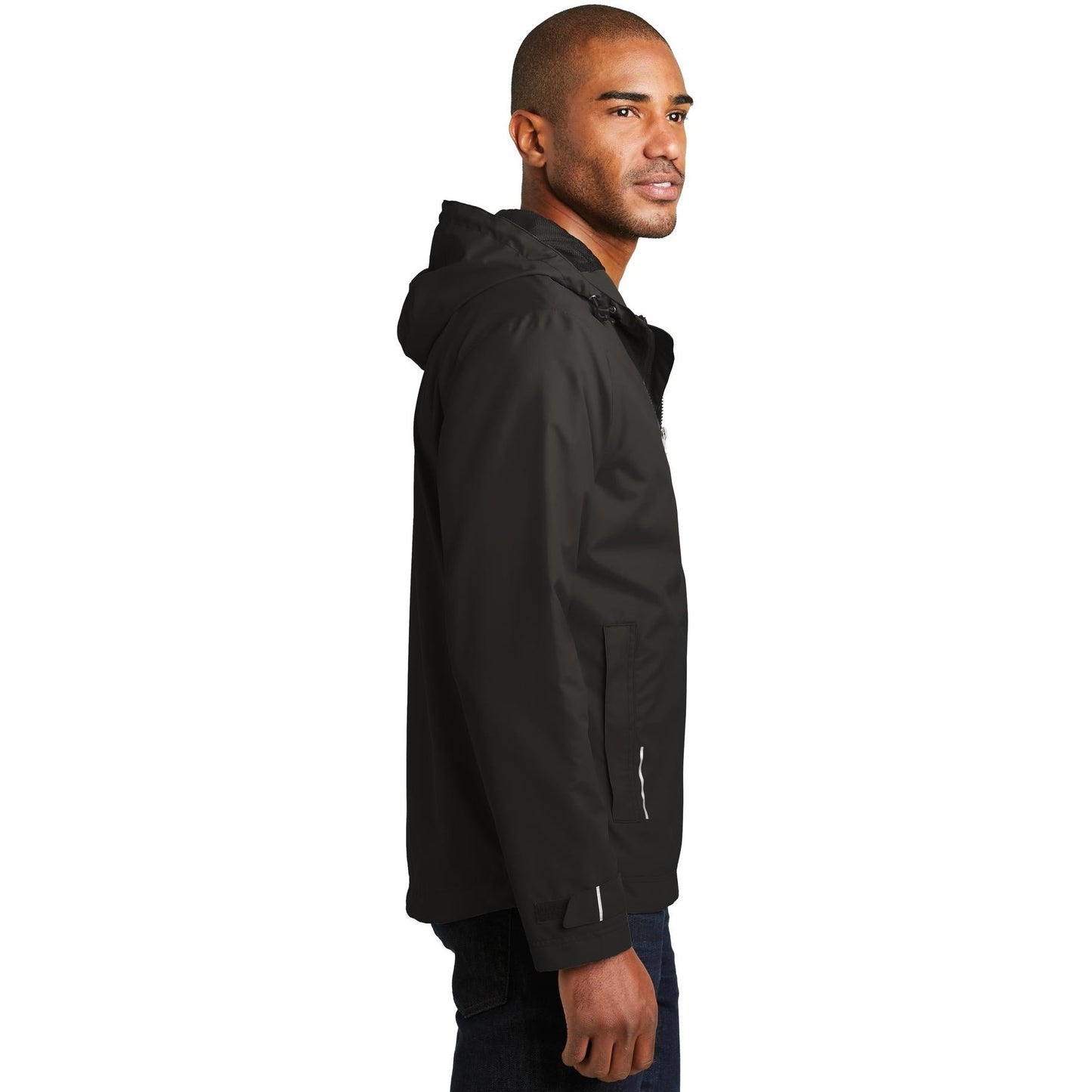 Black Rain Jacket - Port Authority - Waterproof Style