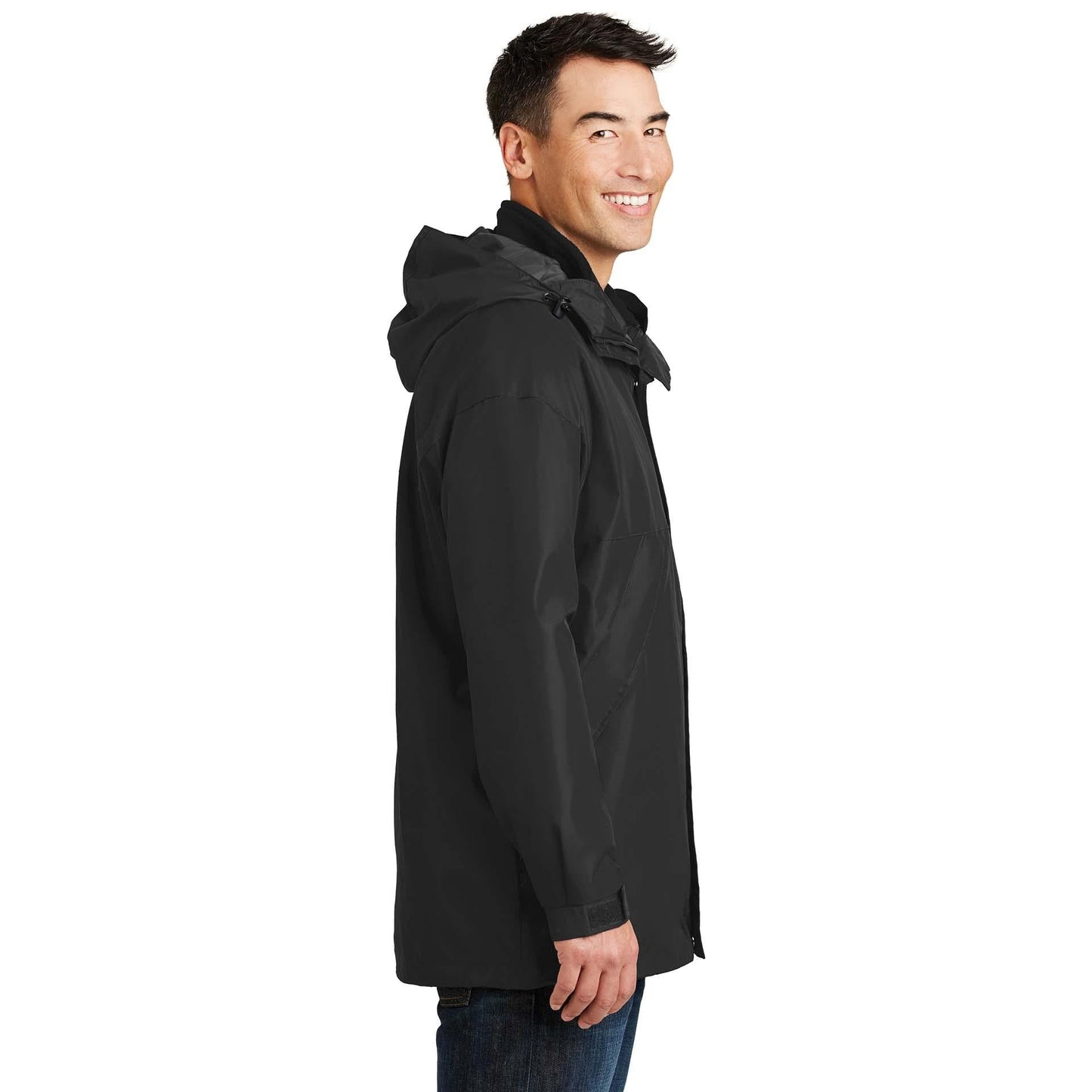 Black/Black Jacket - Port Authority - Water Resistant