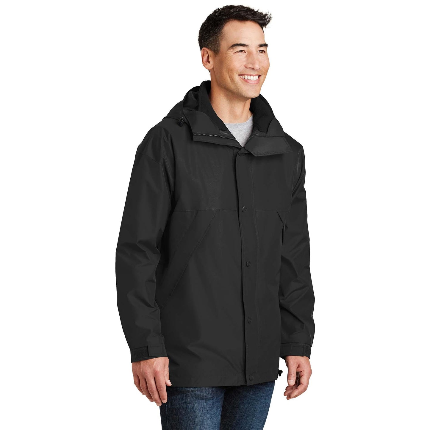 Black/Black Jacket - Port Authority - Water Resistant