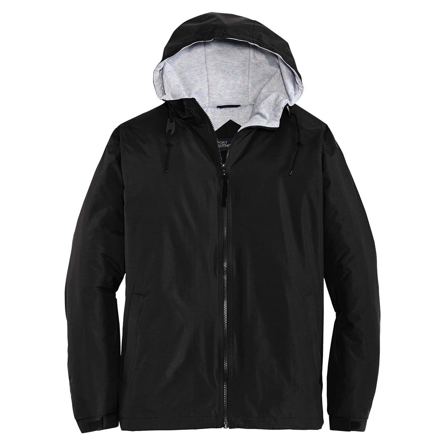 Black/Light Oxford Jacket - Port Authority - Nylon Shell