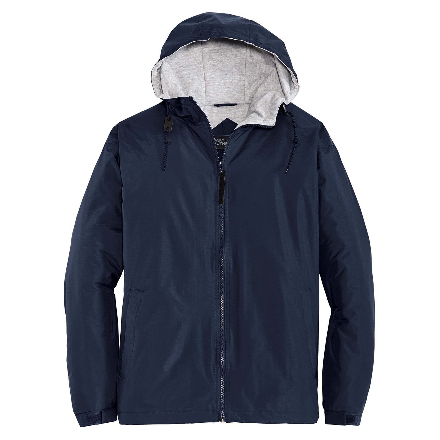 Black/Light Oxford Jacket - Port Authority - Nylon Shell