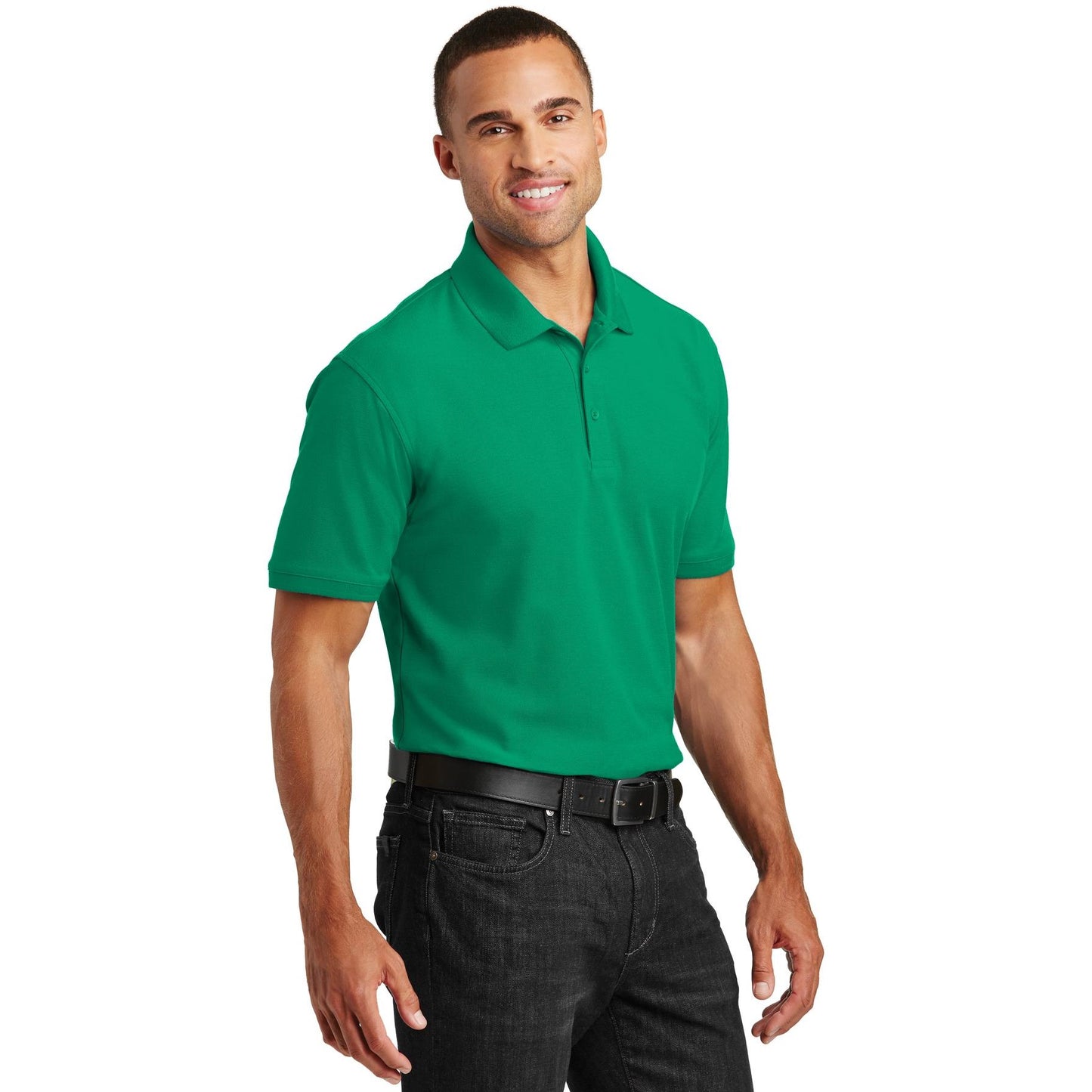Bright Kelly Green Polo Shirt - Port Authority - Stylish Fit
