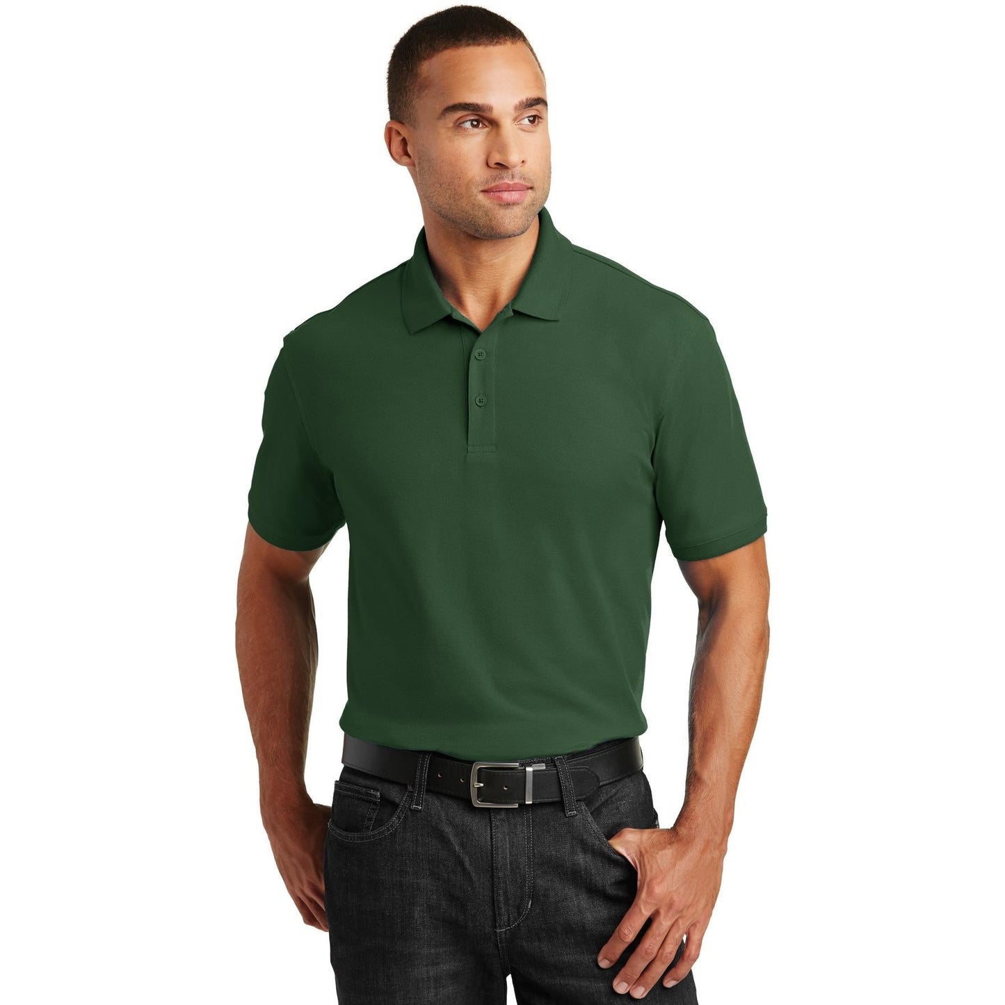 Bright Kelly Green Polo Shirt - Port Authority - Stylish Fit
