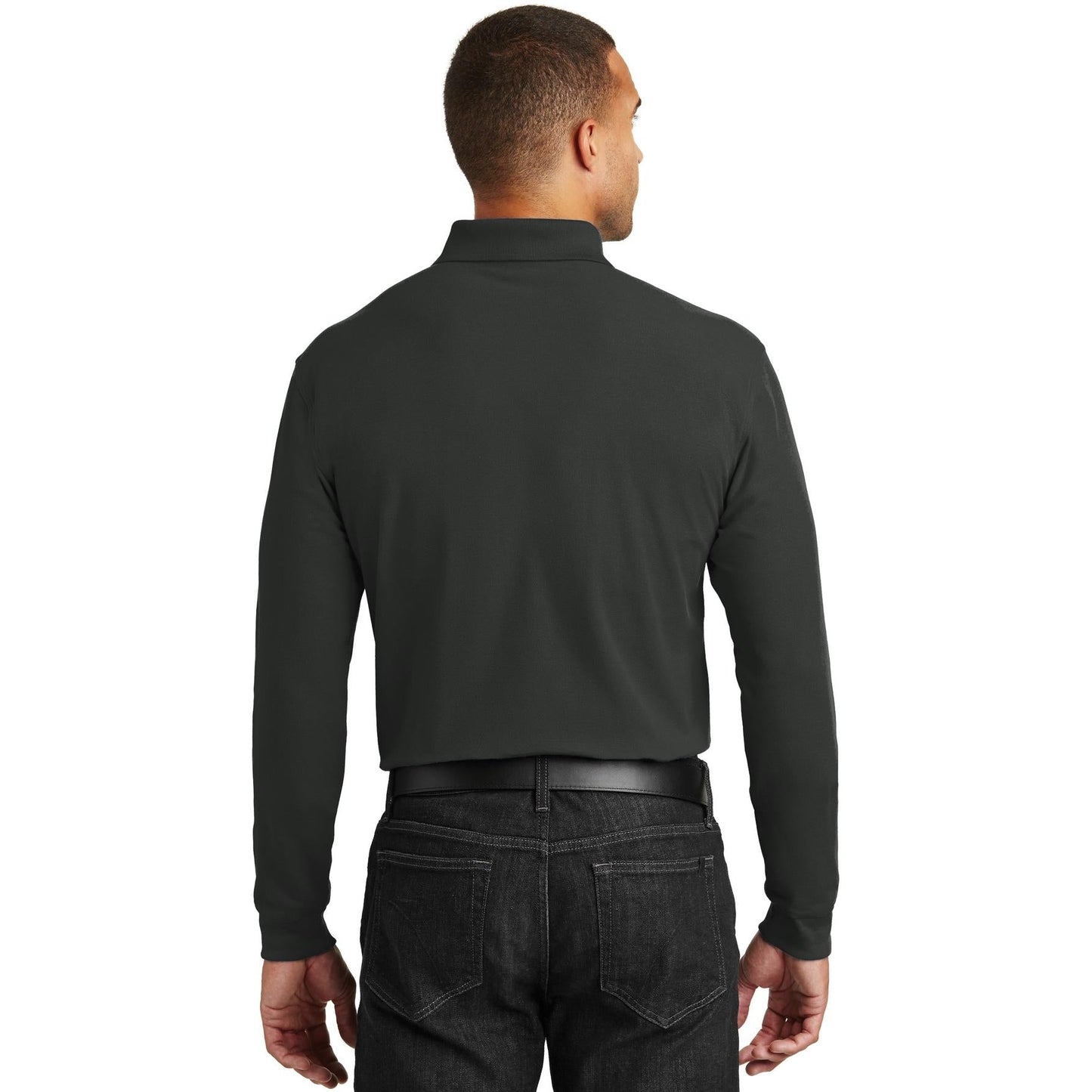 Deep Black Polo Shirts - Port Authority - Durable Pique