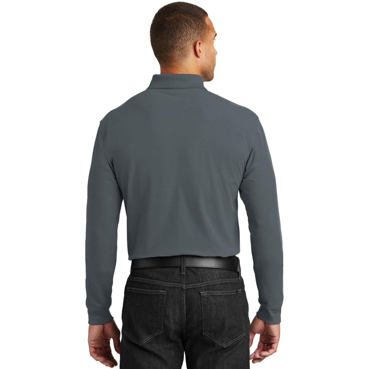 Deep Black Polo Shirts - Port Authority - Durable Pique