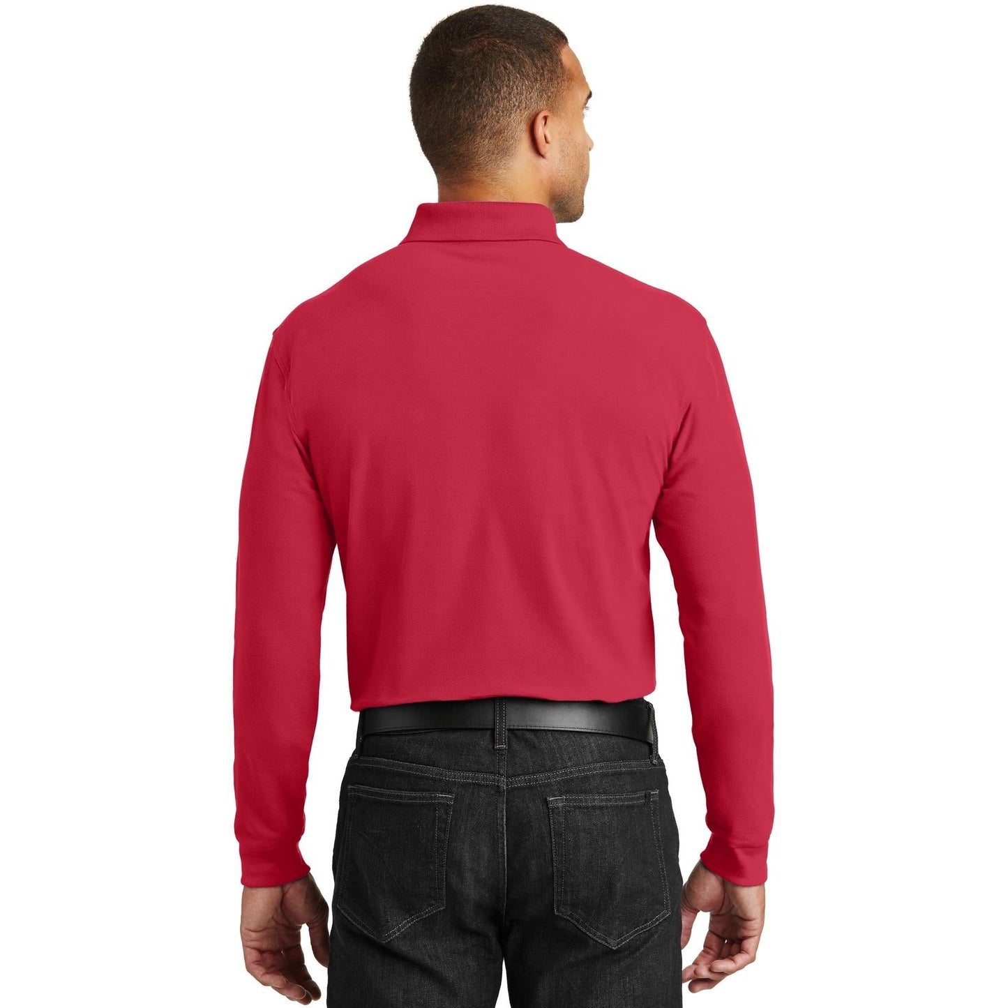 Deep Black Polo Shirts - Port Authority - Durable Pique