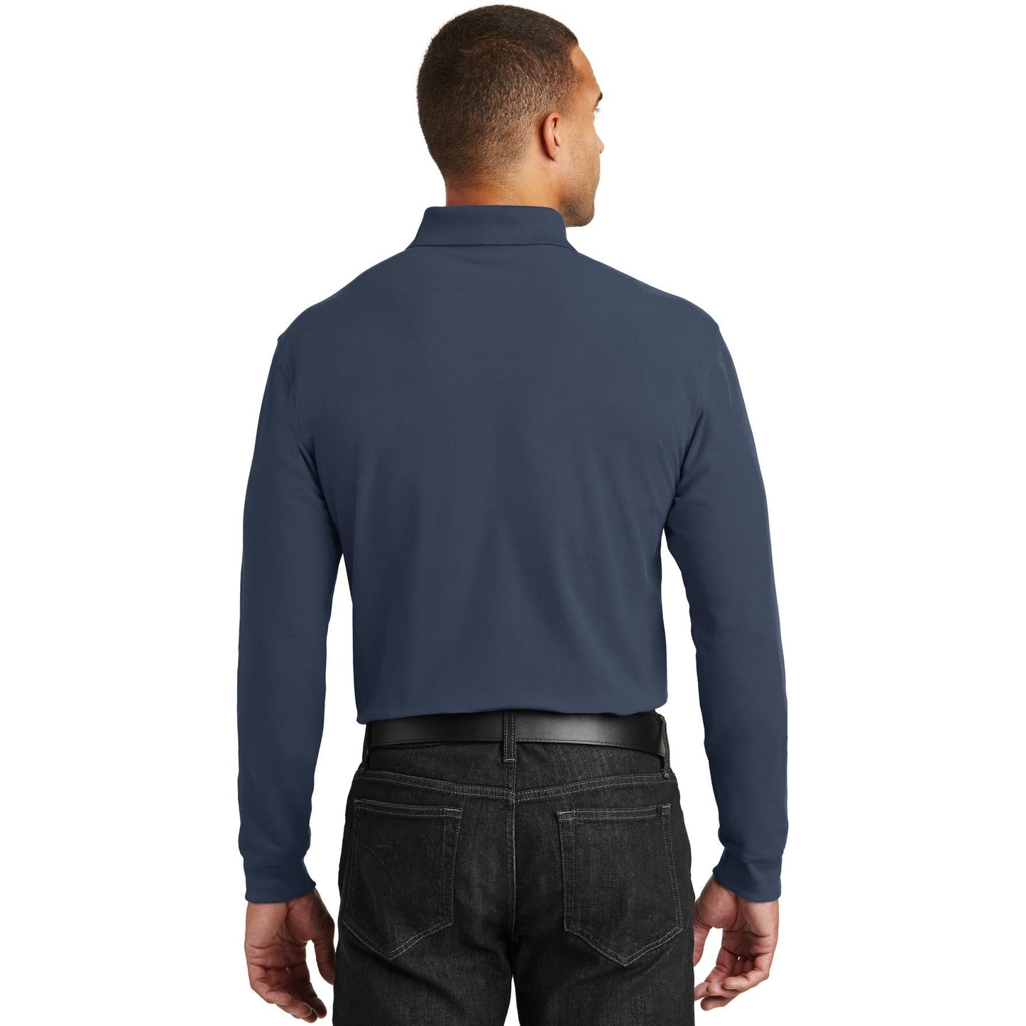 Deep Black Polo Shirts - Port Authority - Durable Pique
