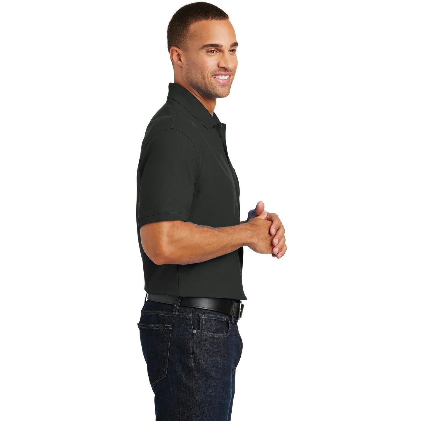 Deep Black Polo Shirts - Port Authority - Classic Style