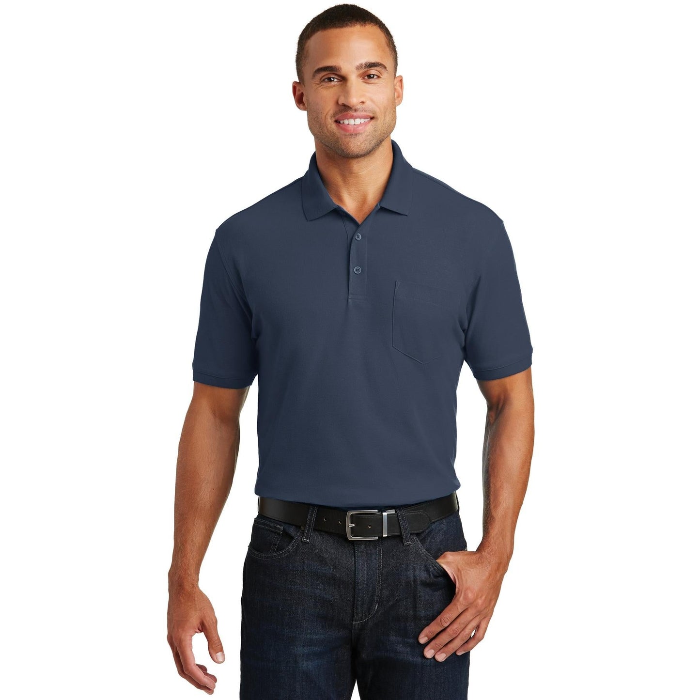 Deep Black Polo Shirts - Port Authority - Classic Style