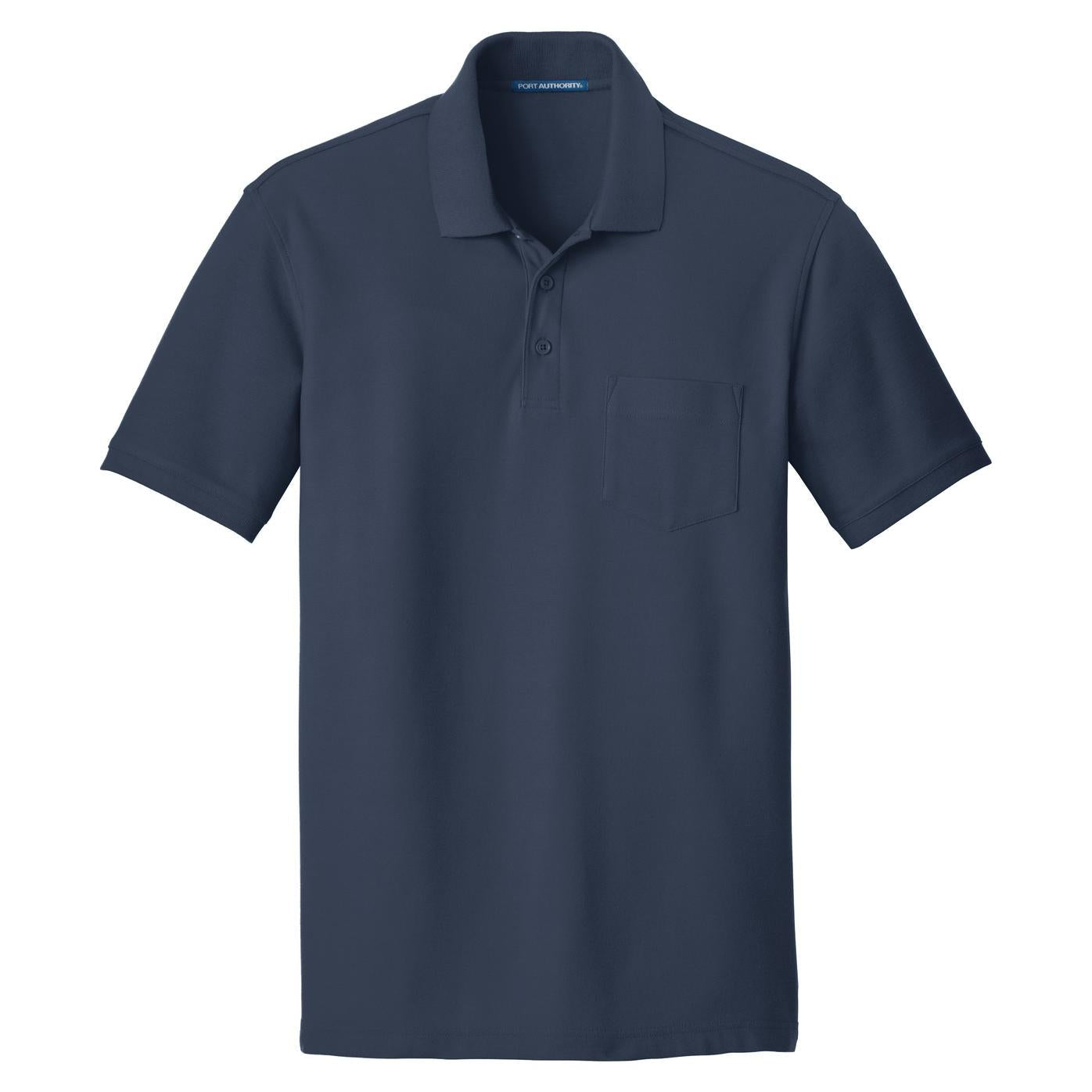 Deep Black Polo Shirts - Port Authority - Classic Style
