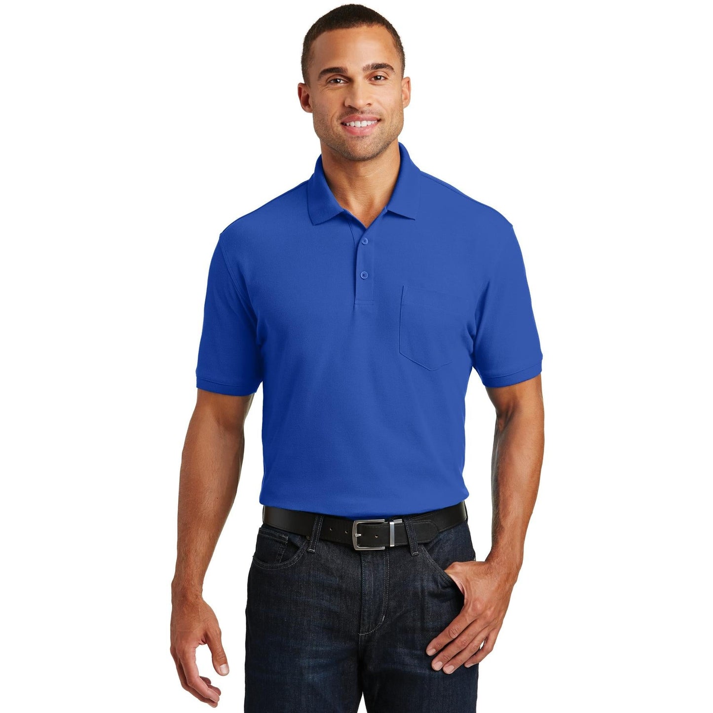 Deep Black Polo Shirts - Port Authority - Classic Style