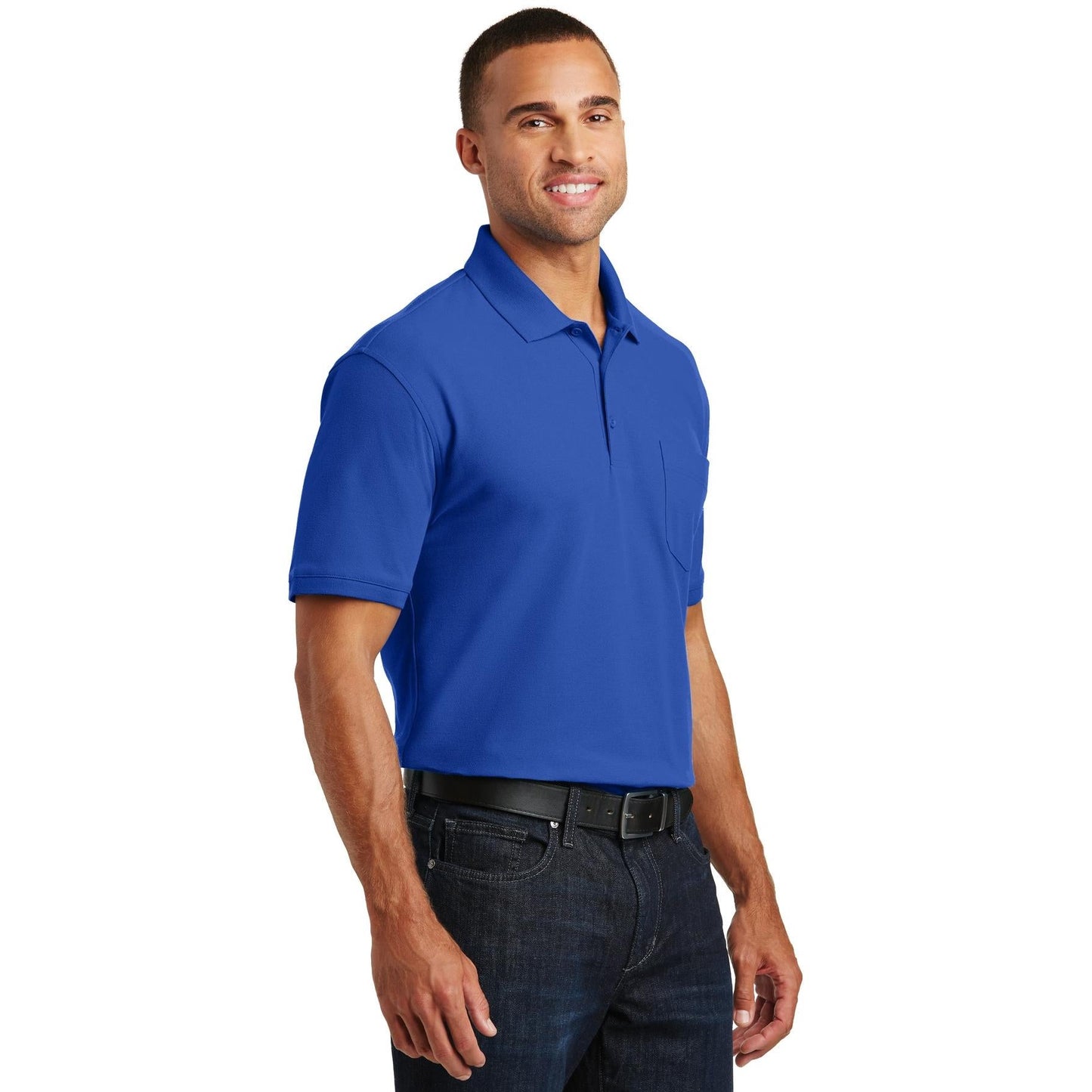 Deep Black Polo Shirts - Port Authority - Classic Style
