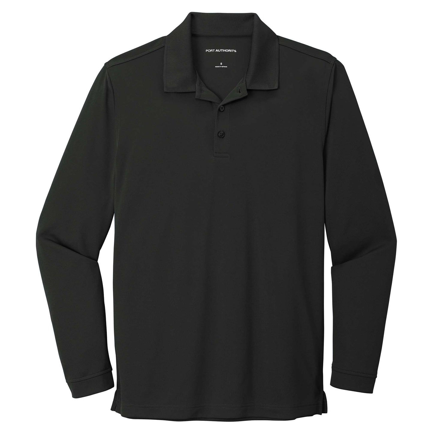 Deep Black Polo Shirts - Port Authority - Micro-Mesh