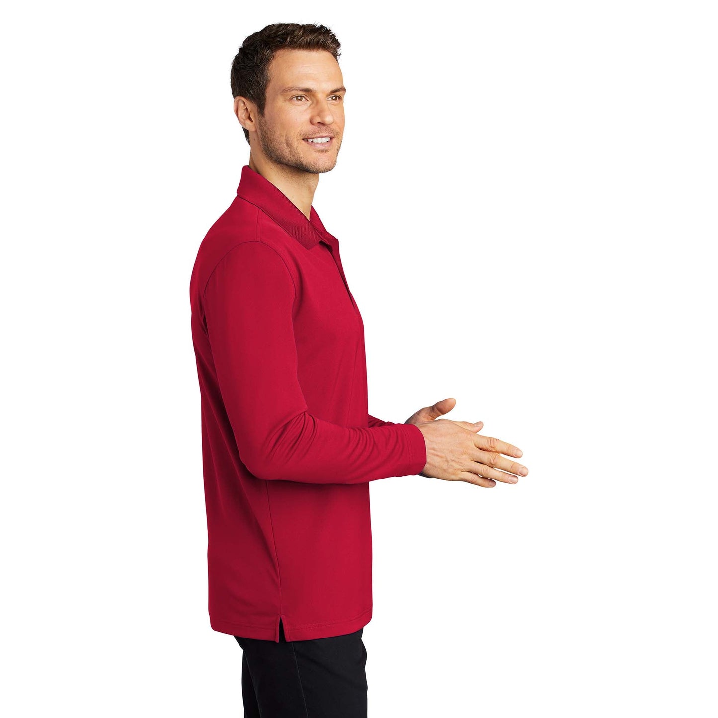 Deep Black Polo Shirts - Port Authority - Micro-Mesh