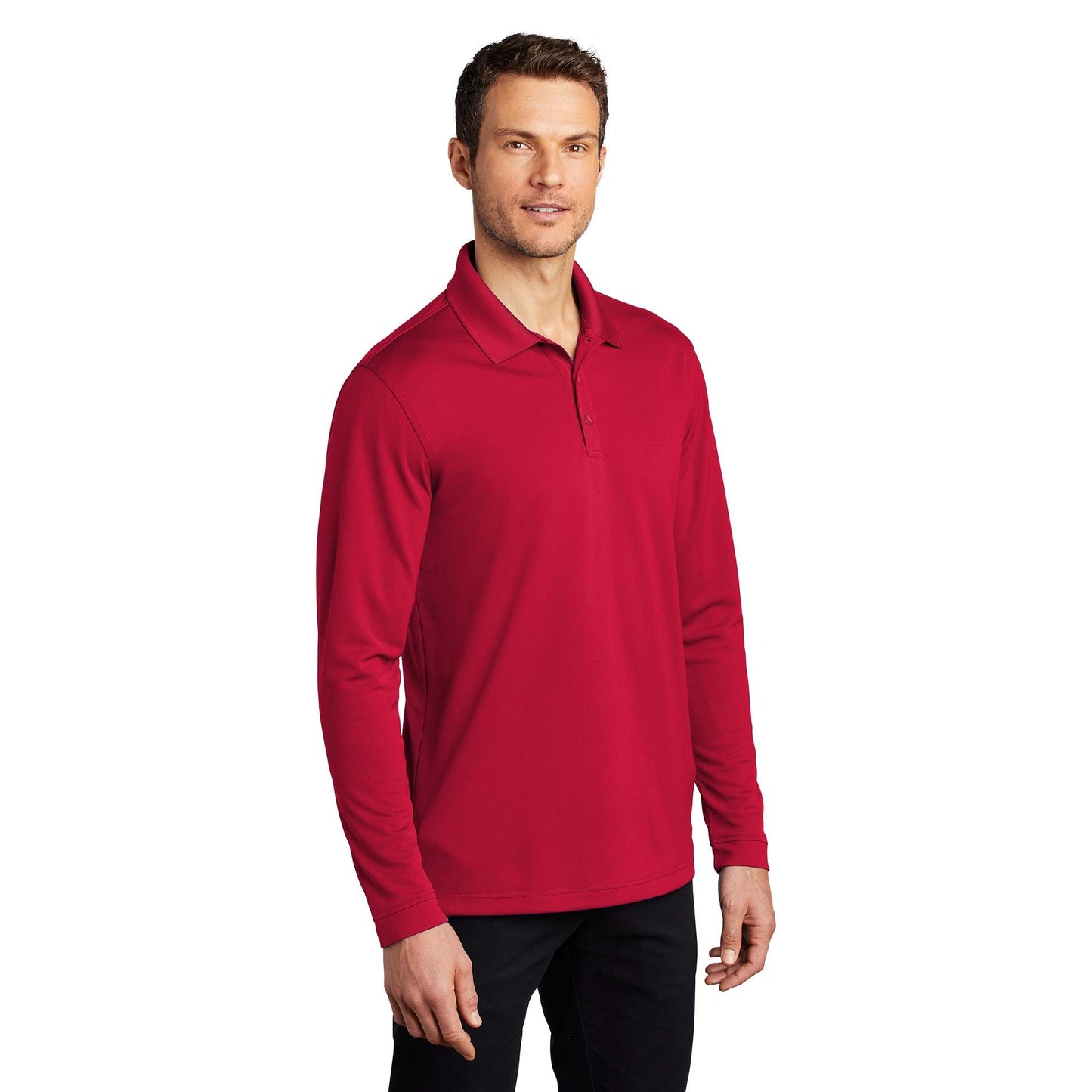 Deep Black Polo Shirts - Port Authority - Micro-Mesh