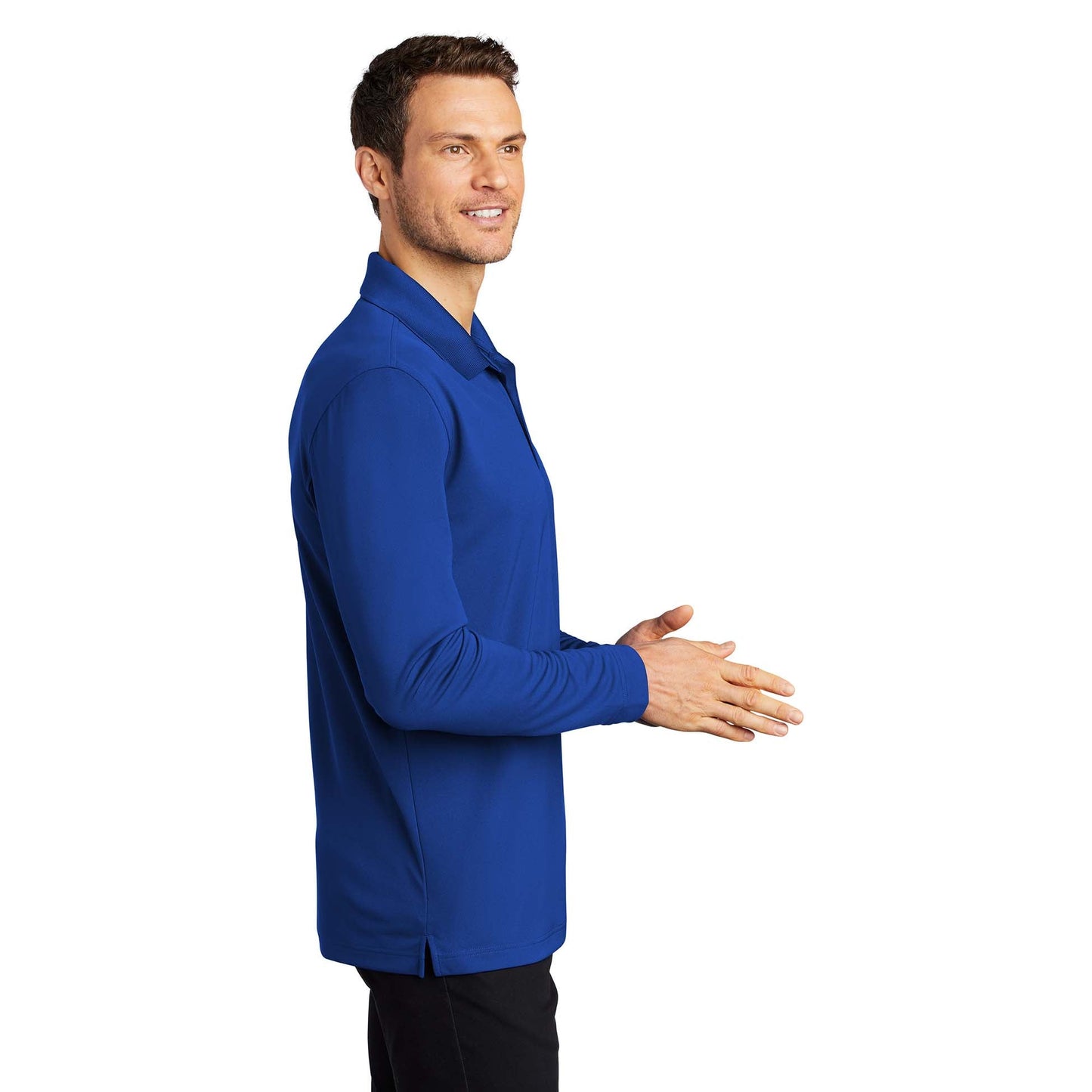 Deep Black Polo Shirts - Port Authority - Micro-Mesh
