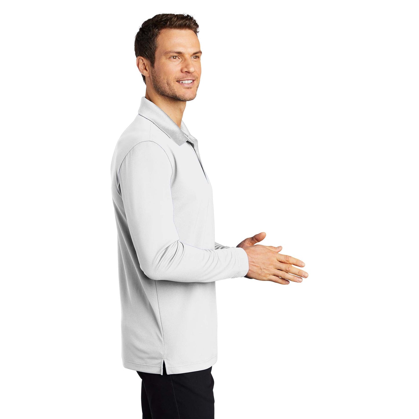 Deep Black Polo Shirts - Port Authority - Micro-Mesh
