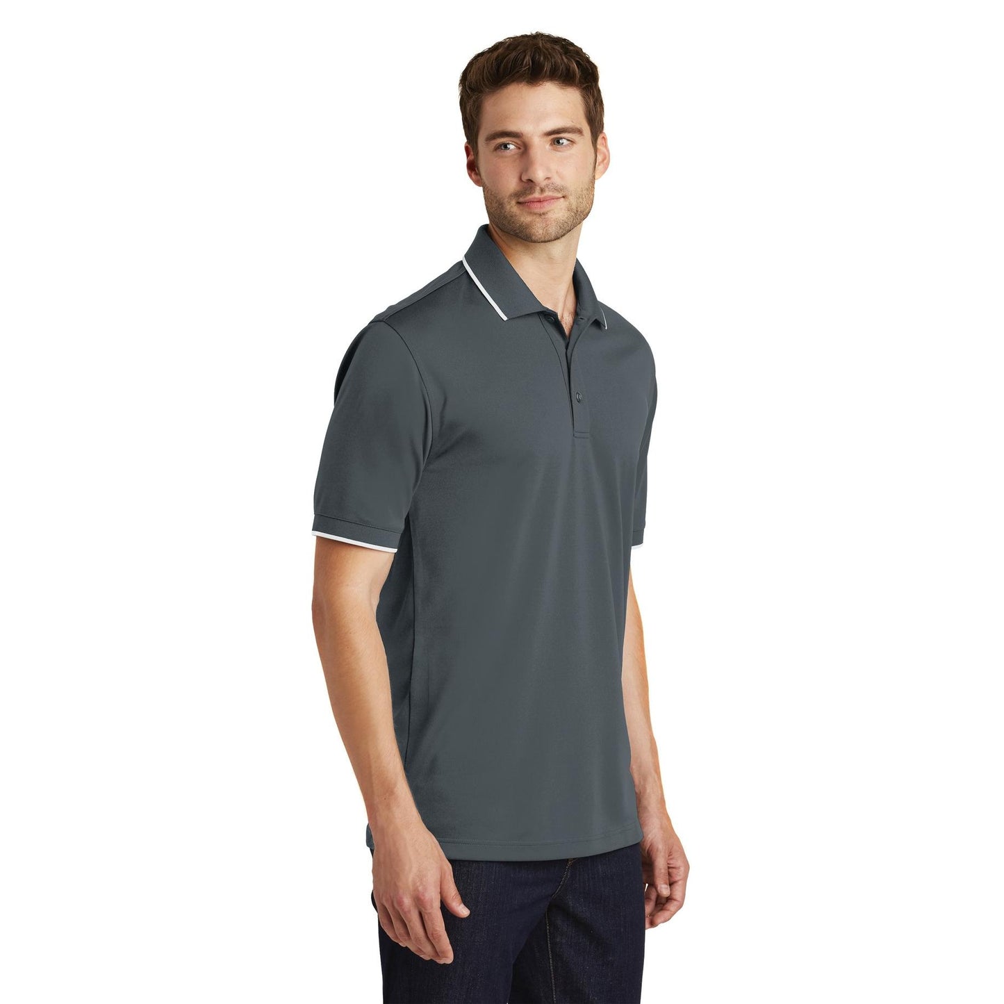 Deep Black Polo Shirt - Port Authority - Breathable Fabric