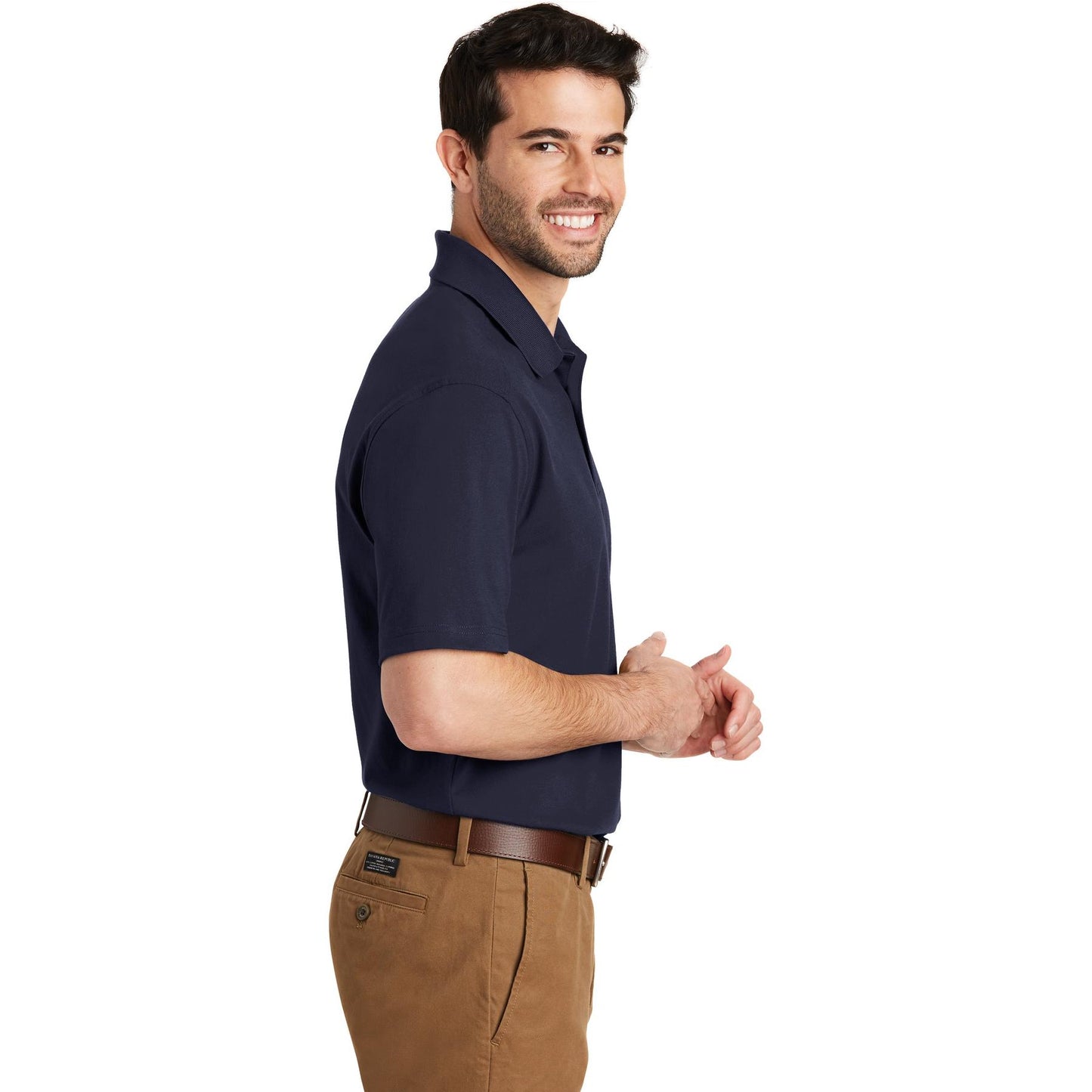 True Navy Polo Shirts - Port Authority - Comfortable Fabric