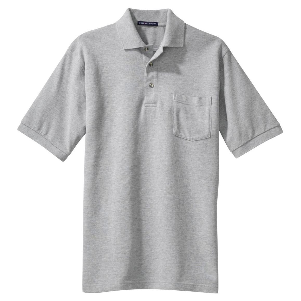 Black Polo Shirt - Port Authority - Comfortable Cotton Blend