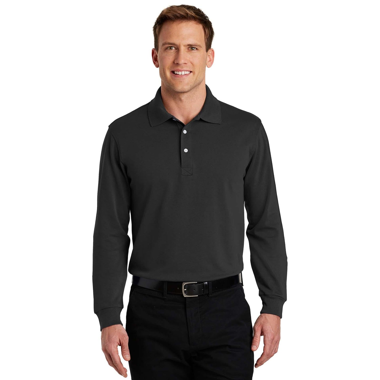 Jet Black Polo Shirt - Port Authority - Rapid Dry