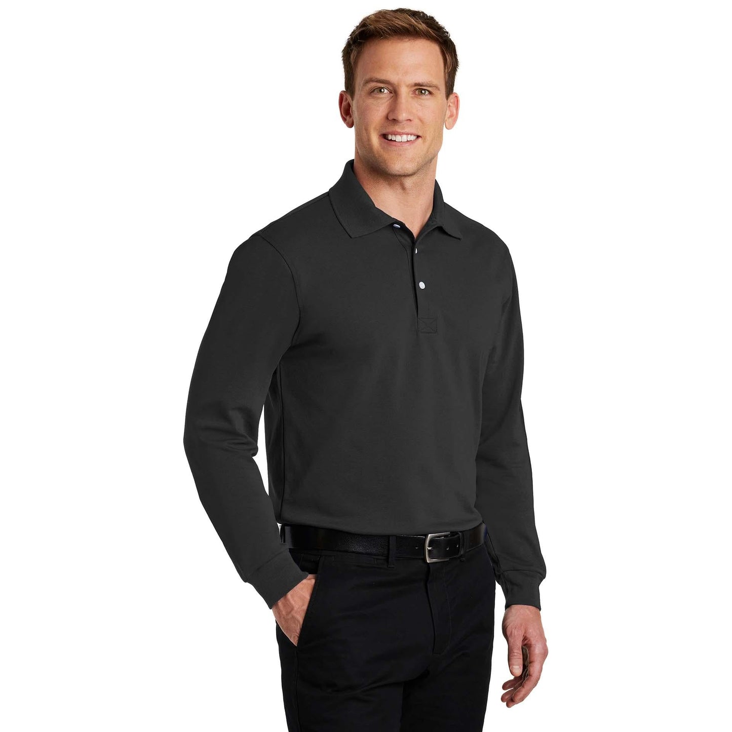 Jet Black Polo Shirt - Port Authority - Rapid Dry