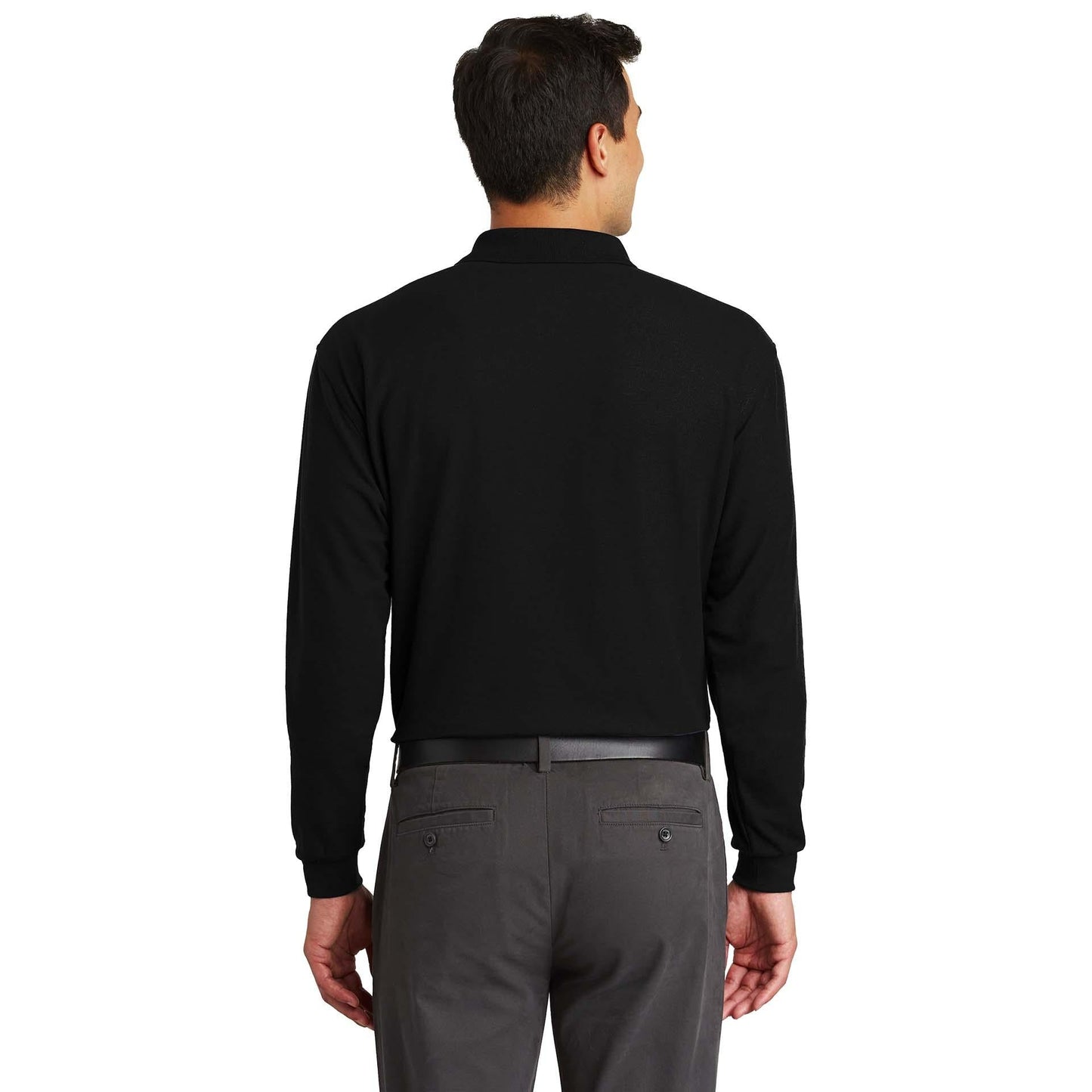 Black Polo Shirt - Port Authority - Soft Silk Touch