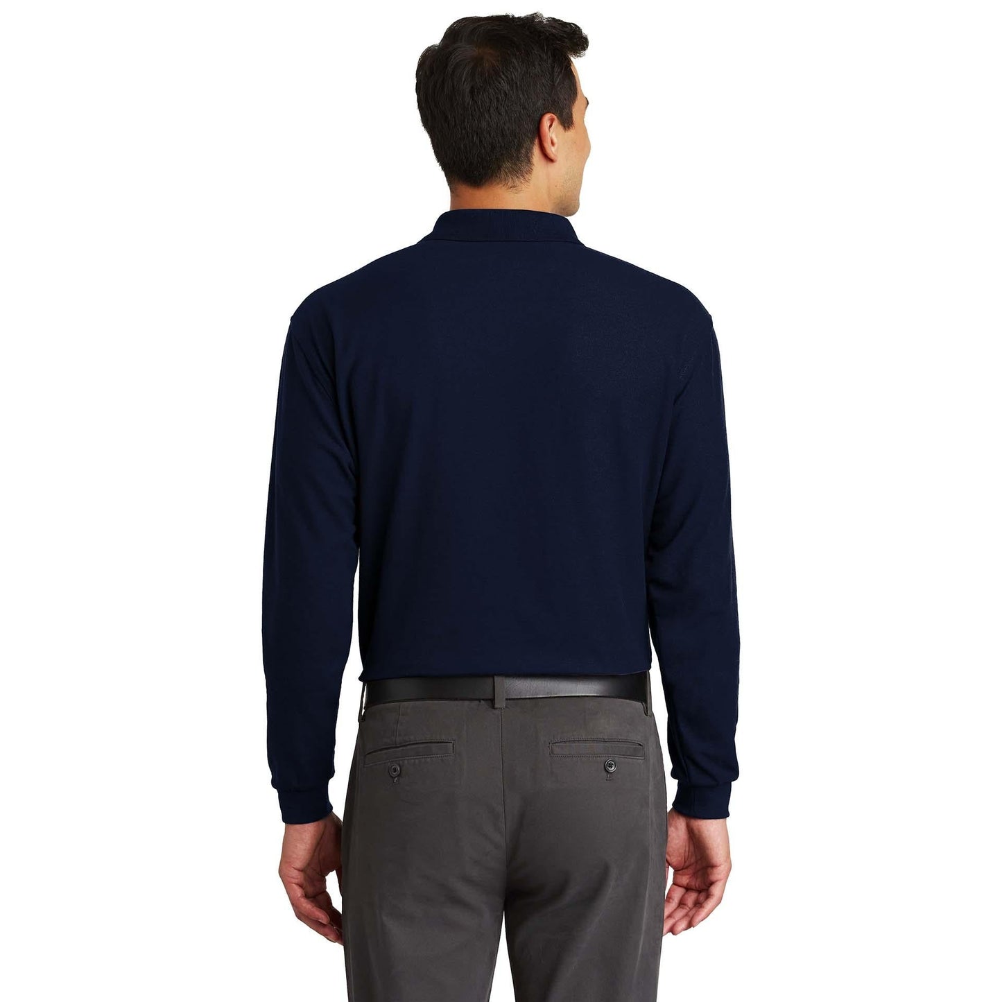 Black Polo Shirt - Port Authority - Soft Silk Touch