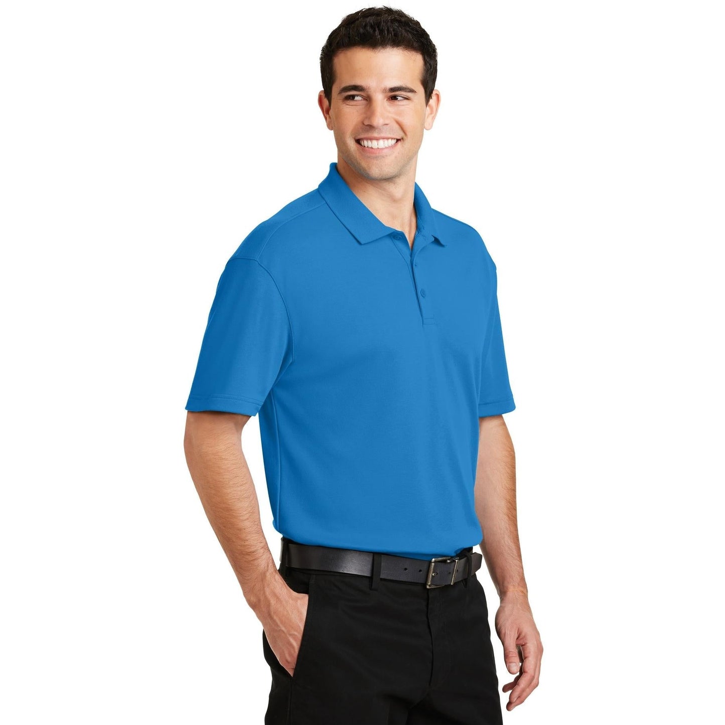 Black Polo Shirt - Port Authority - Comfortable Fabric