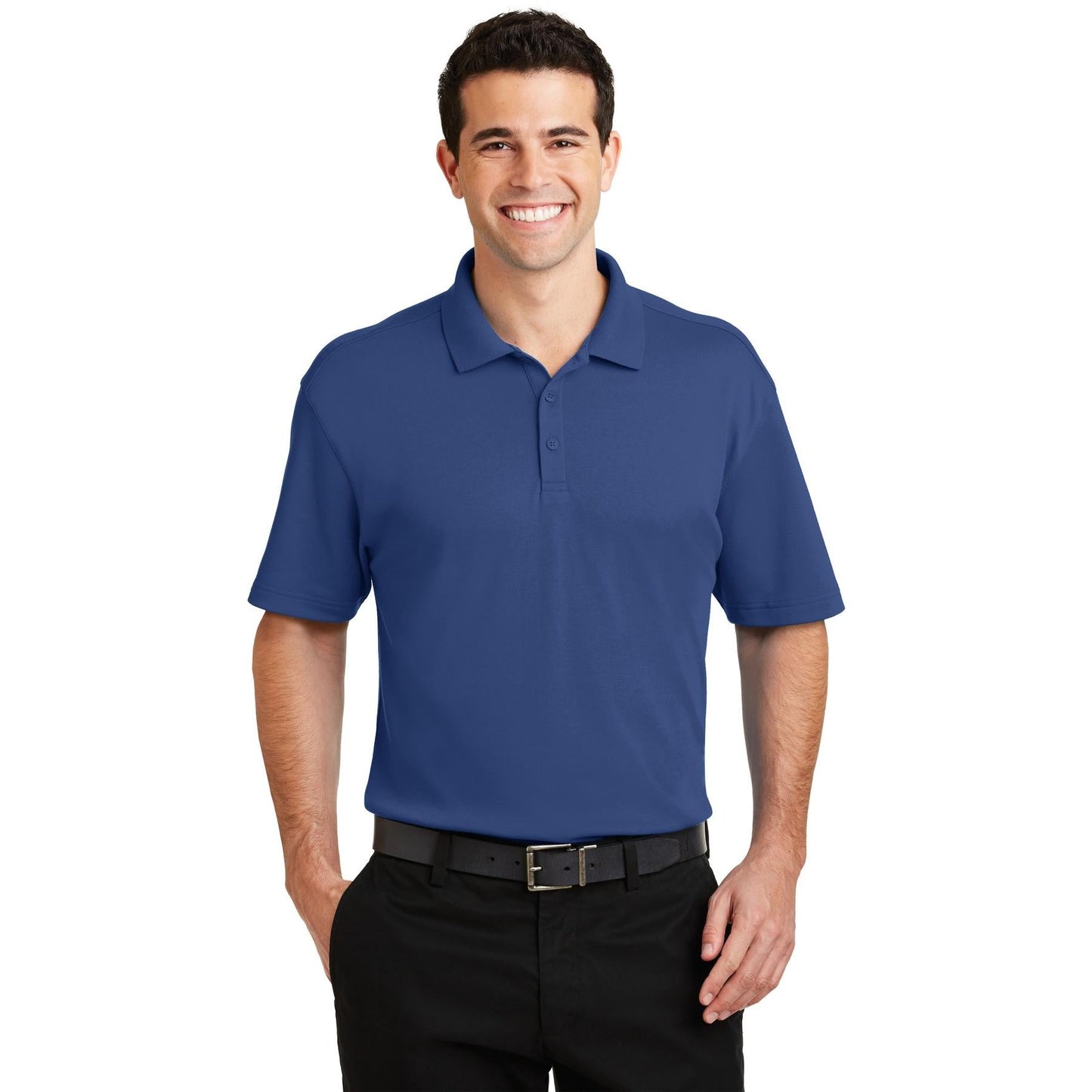 Black Polo Shirt - Port Authority - Comfortable Fabric