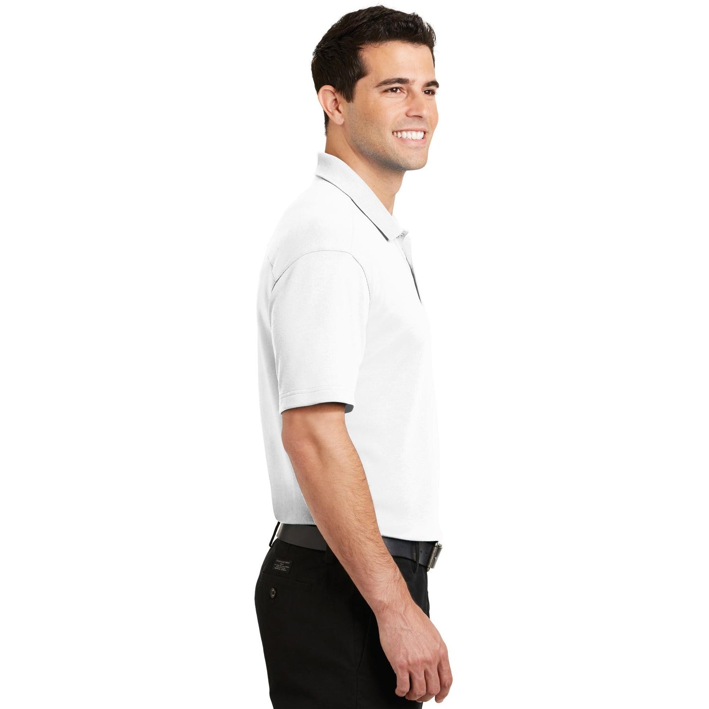 Black Polo Shirt - Port Authority - Comfortable Fabric