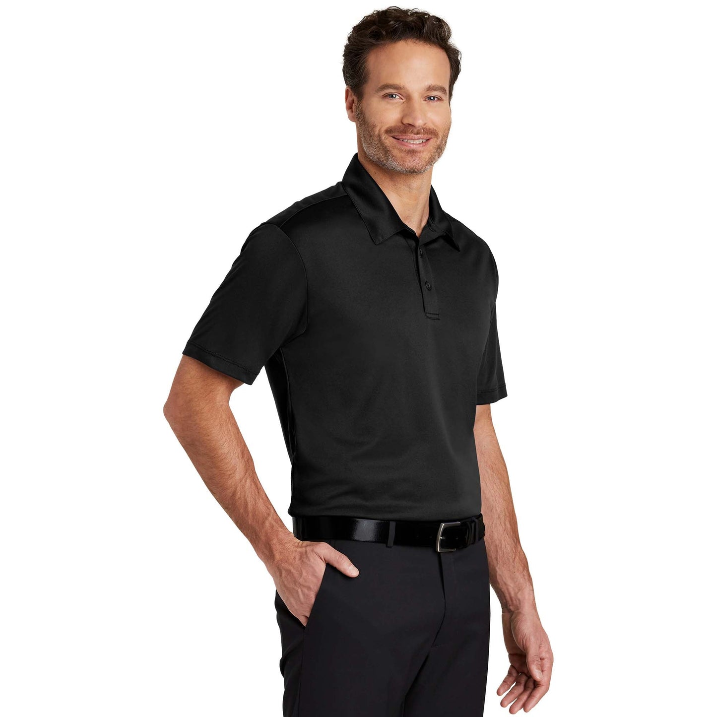 Black Polo Shirts - Port Authority - Soft Fabric
