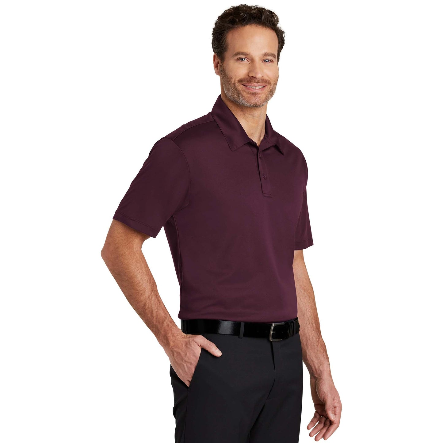 Black Polo Shirts - Port Authority - Soft Fabric