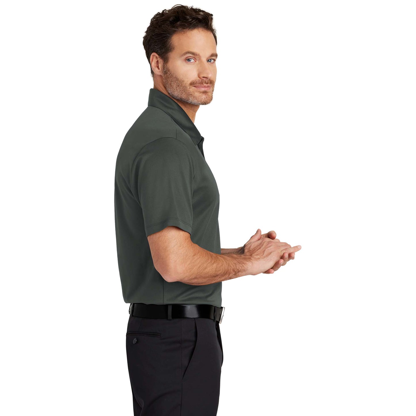 Black Polo Shirts - Port Authority - Soft Fabric