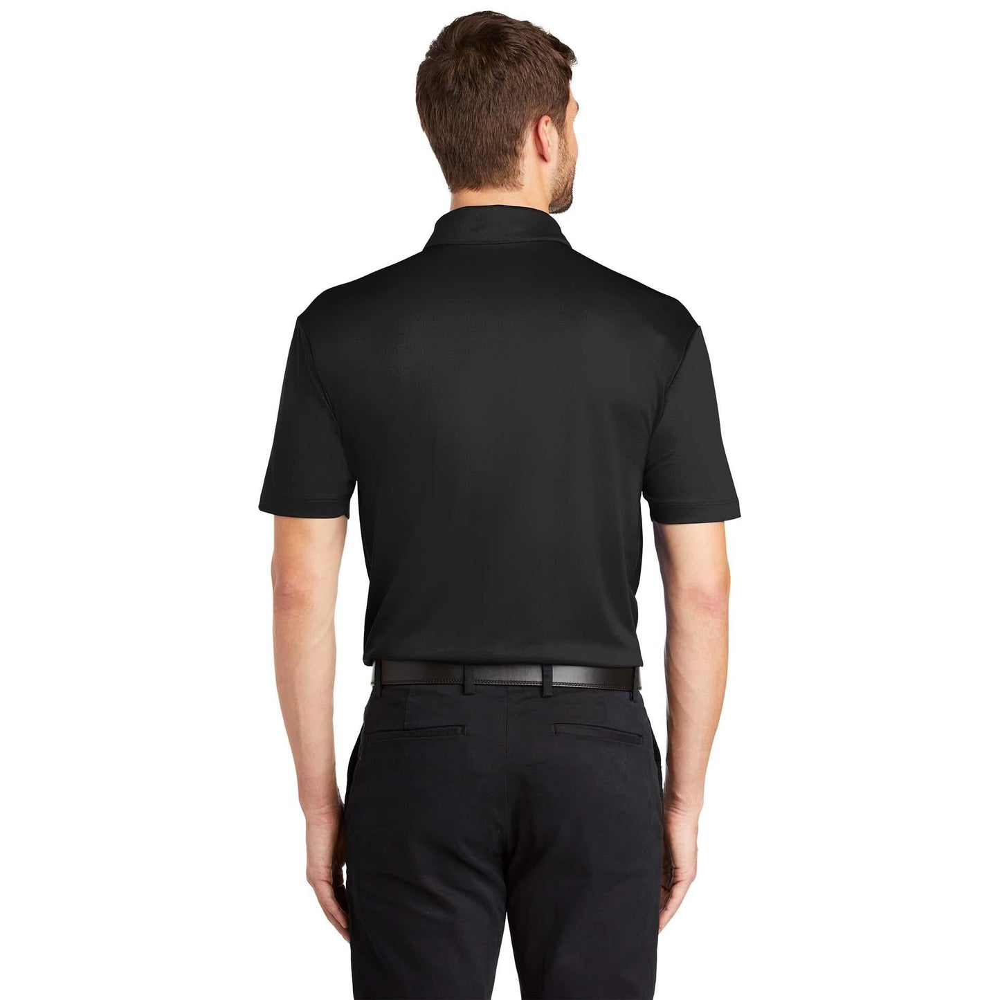 Black Polo Shirt - Port Authority - Soft Touch Fabric
