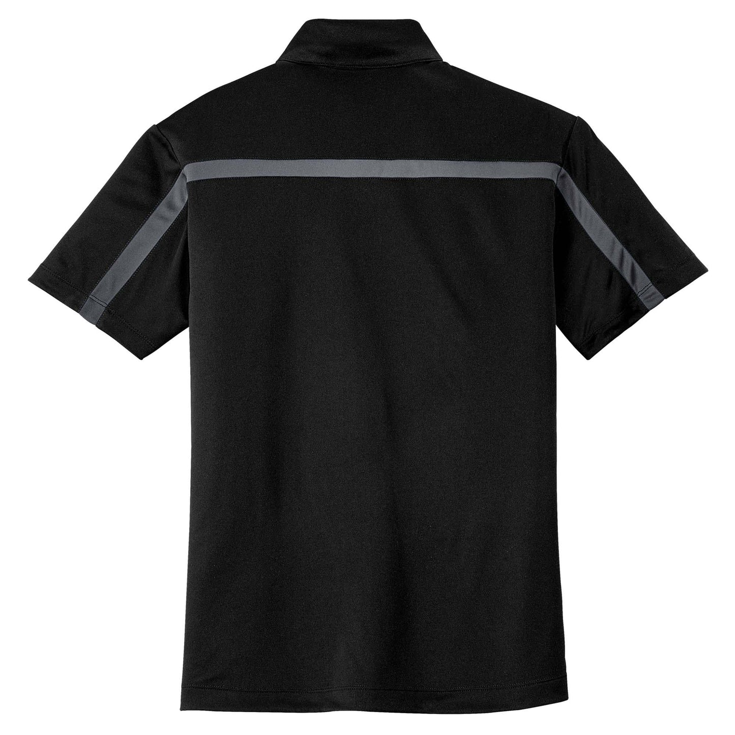 Black/Steel Grey Polo - Port Authority - Performance Fabric