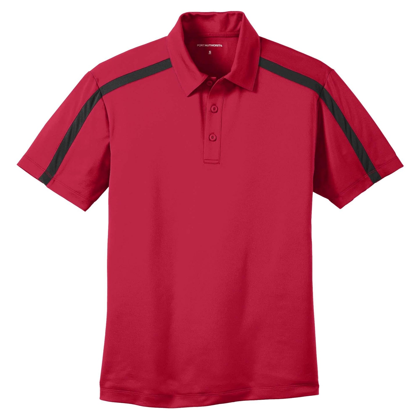 Black/Steel Grey Polo - Port Authority - Performance Fabric