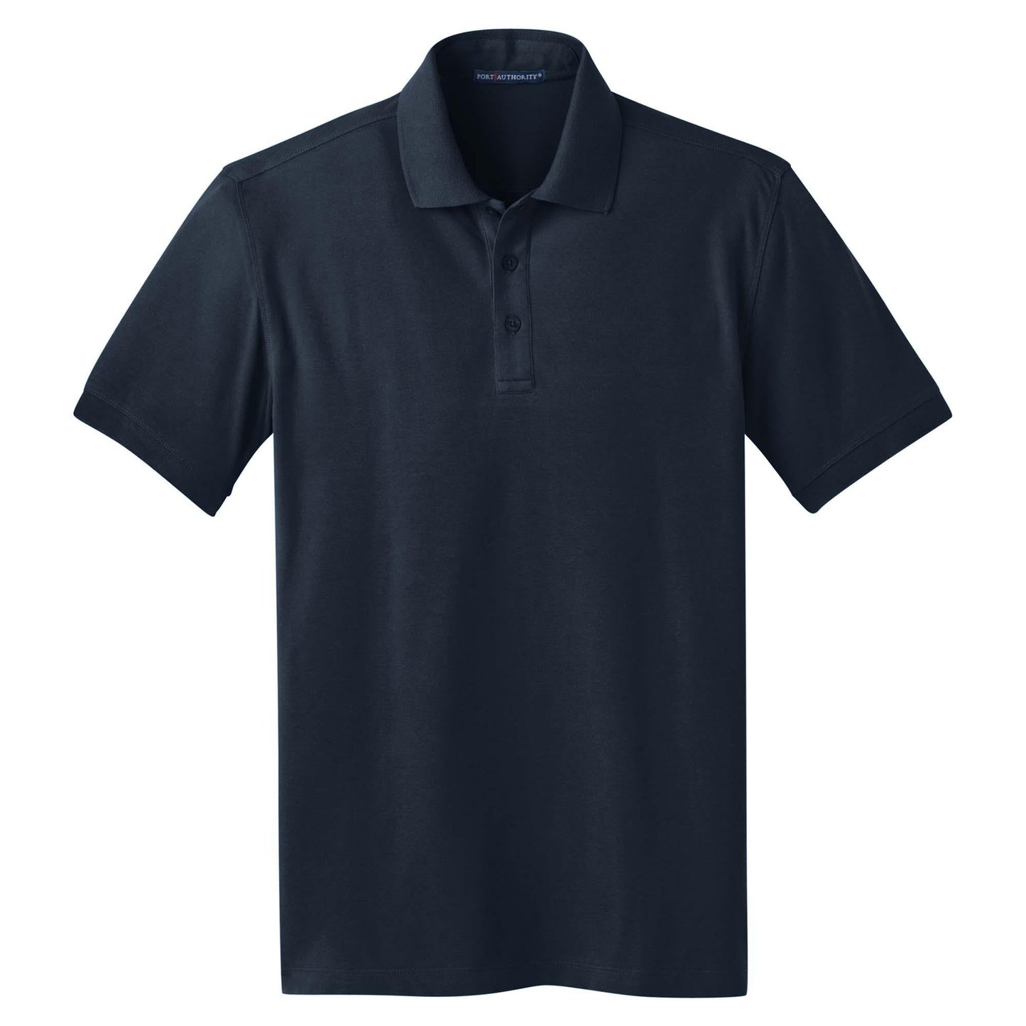 Black Polo Shirt - Port Authority - Stretch Pique, Soft