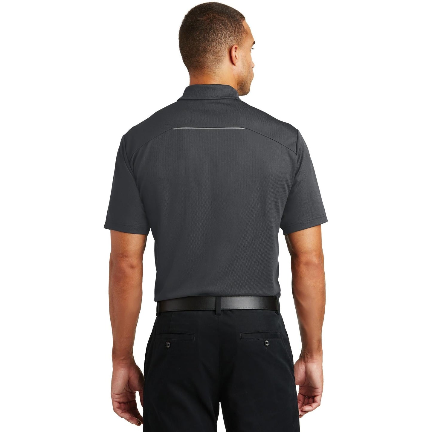 Battleship Grey Polo - Port Authority - Moisture-Wicking