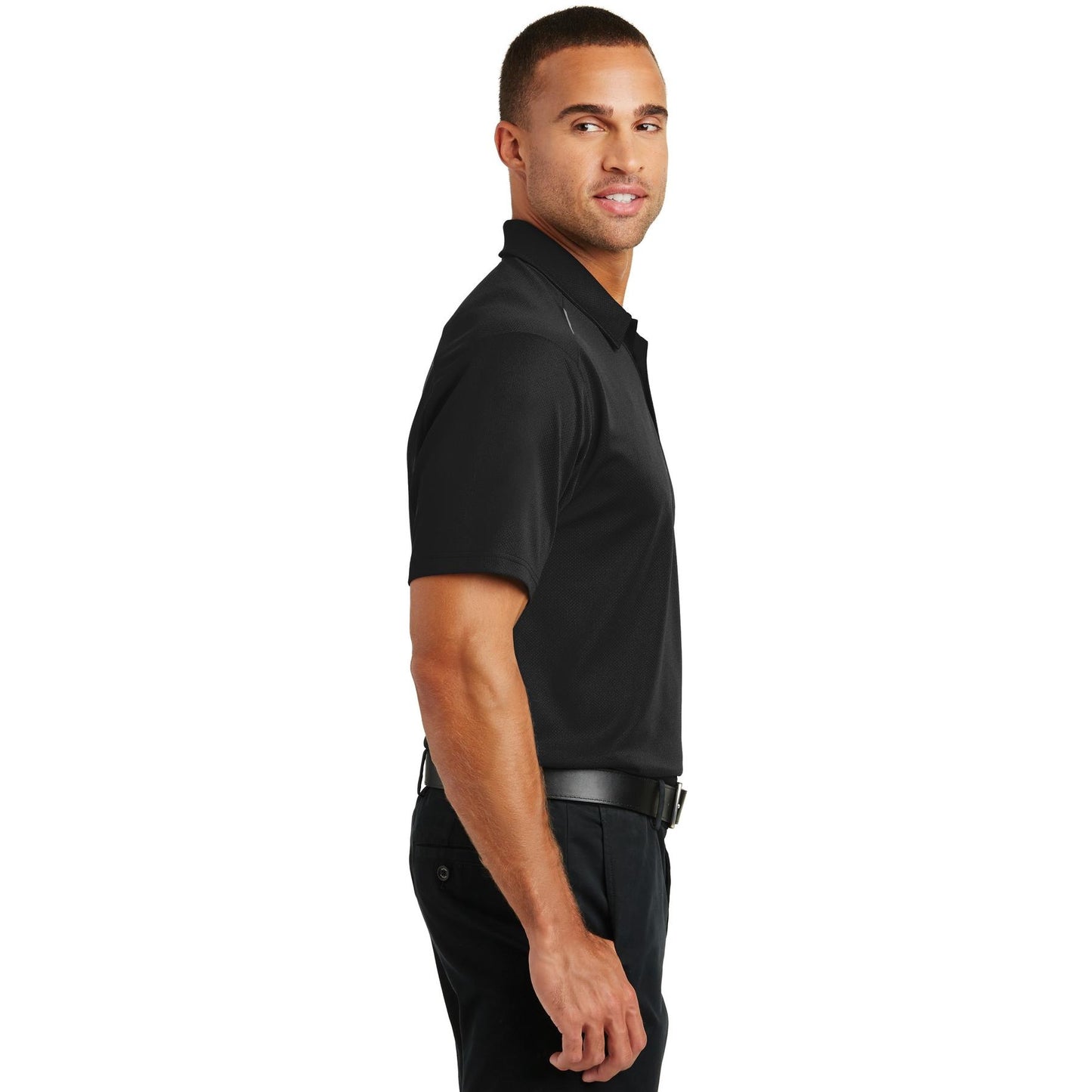 Battleship Grey Polo - Port Authority - Moisture-Wicking